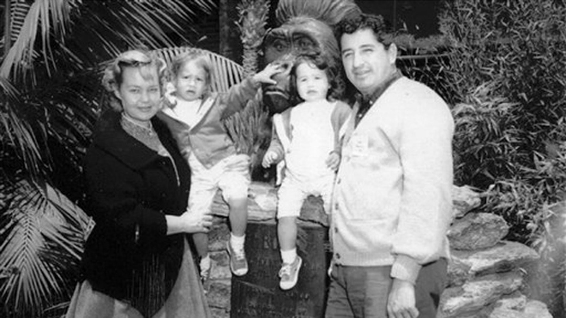 Ruben Salazar with his wife Sally and his children.