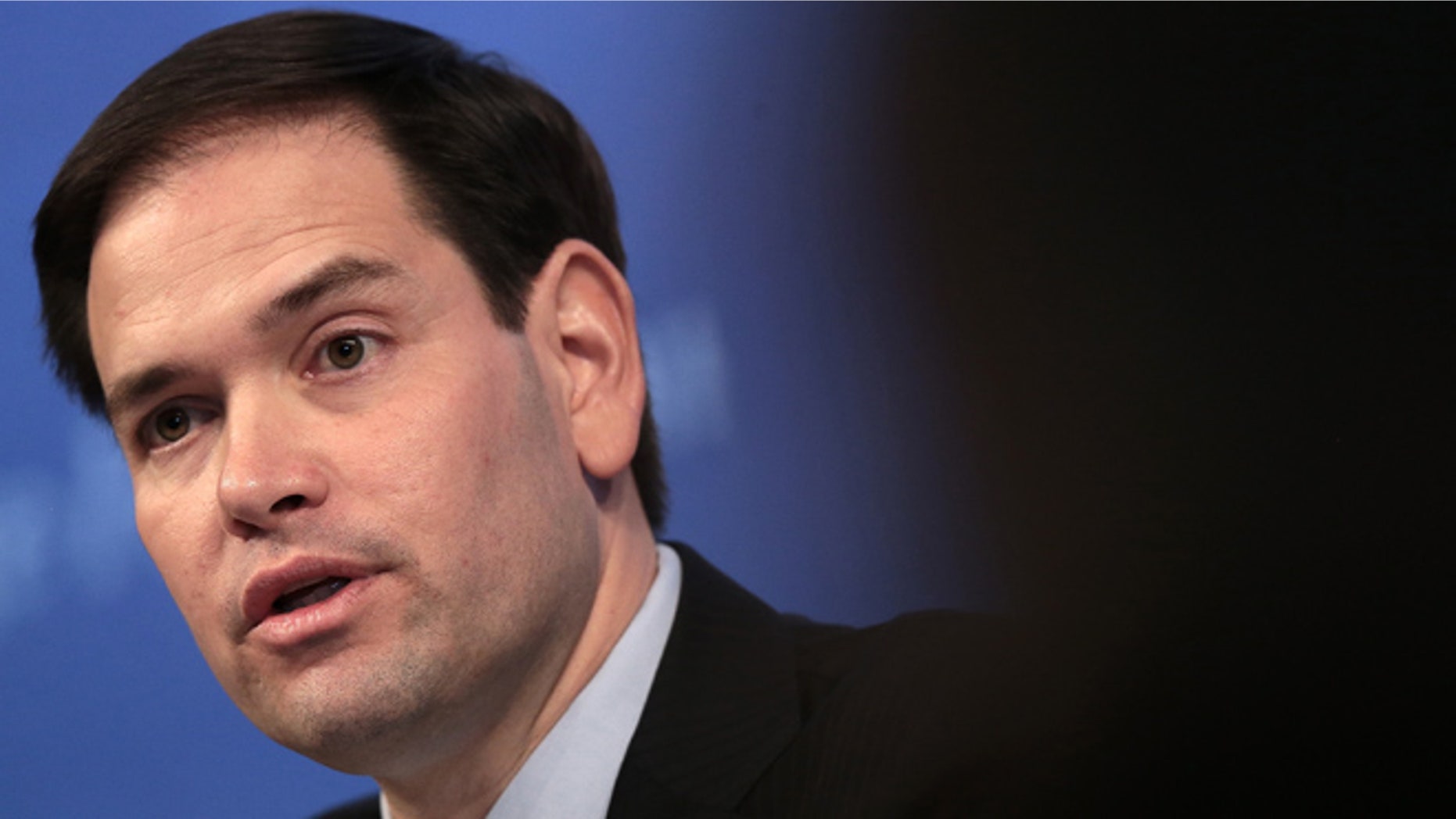 Sen. Marco Rubio (R-FL) speaks at the Heritage Foundation April 15, 2015 in Washington, DC.