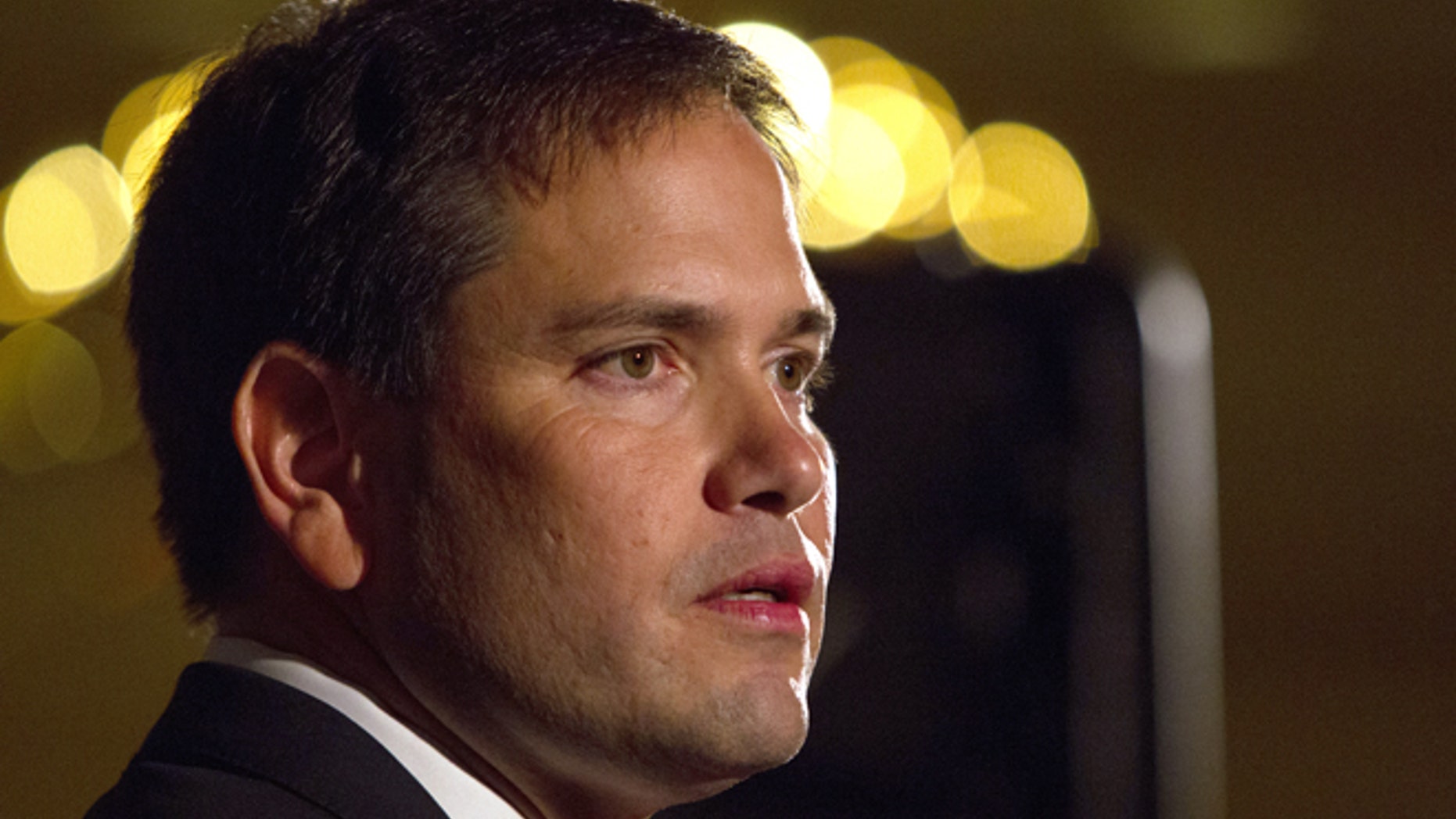 NEW CASTLE, NH - MAY 9: U.S. Sen. Marco Rubio (R-FL) addressess the New Hampshire Rockingham Committee Freed Founder's Dinner on May 9, 2014 in New Castle , New Hampshire. Rubio visited the state as he weighs a 2016 presidential run. (Photo by Scott Eisen/Getty Images)