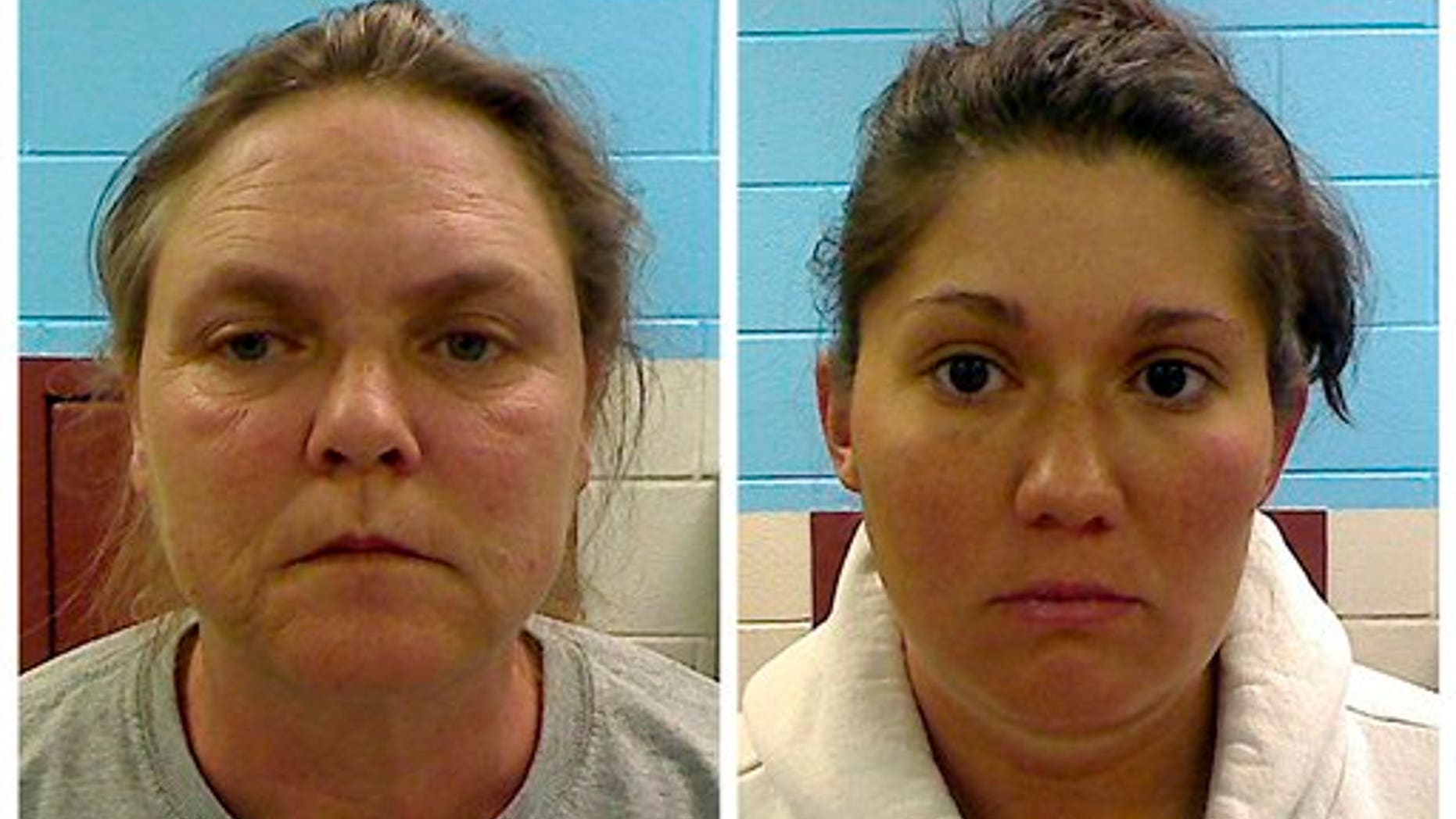 Feb. 22: This combo made from photos released by the Etowah County Sheriff's Dept. shows Joyce Hardin Garrard, 46, and Jessica Mae Hardin, 27.