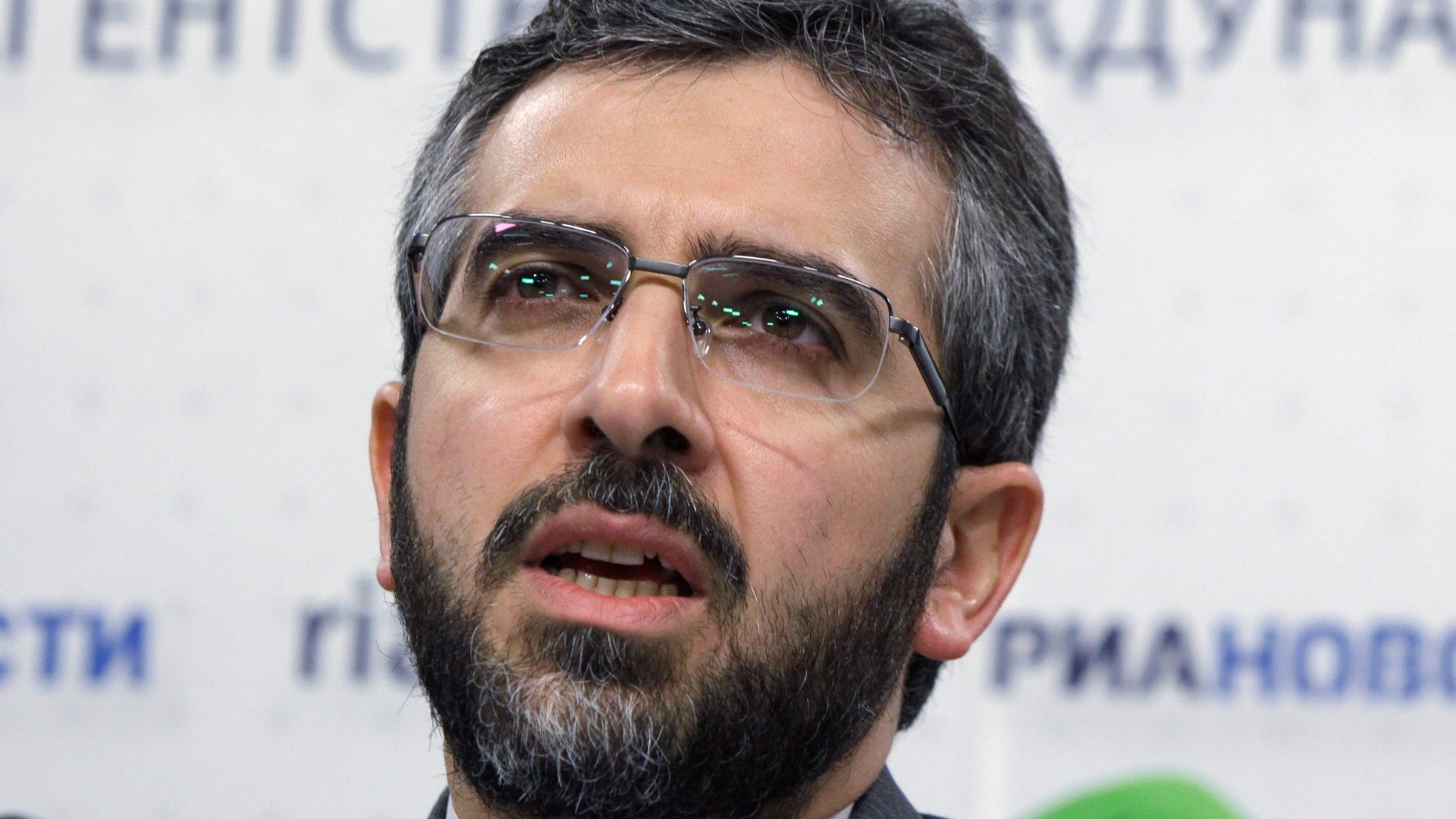 Nov. 10, 2011: Ali Baghiri, Deputy secretary General of the Iranian Supreme National Security Council speaks at a news conference in Moscow.