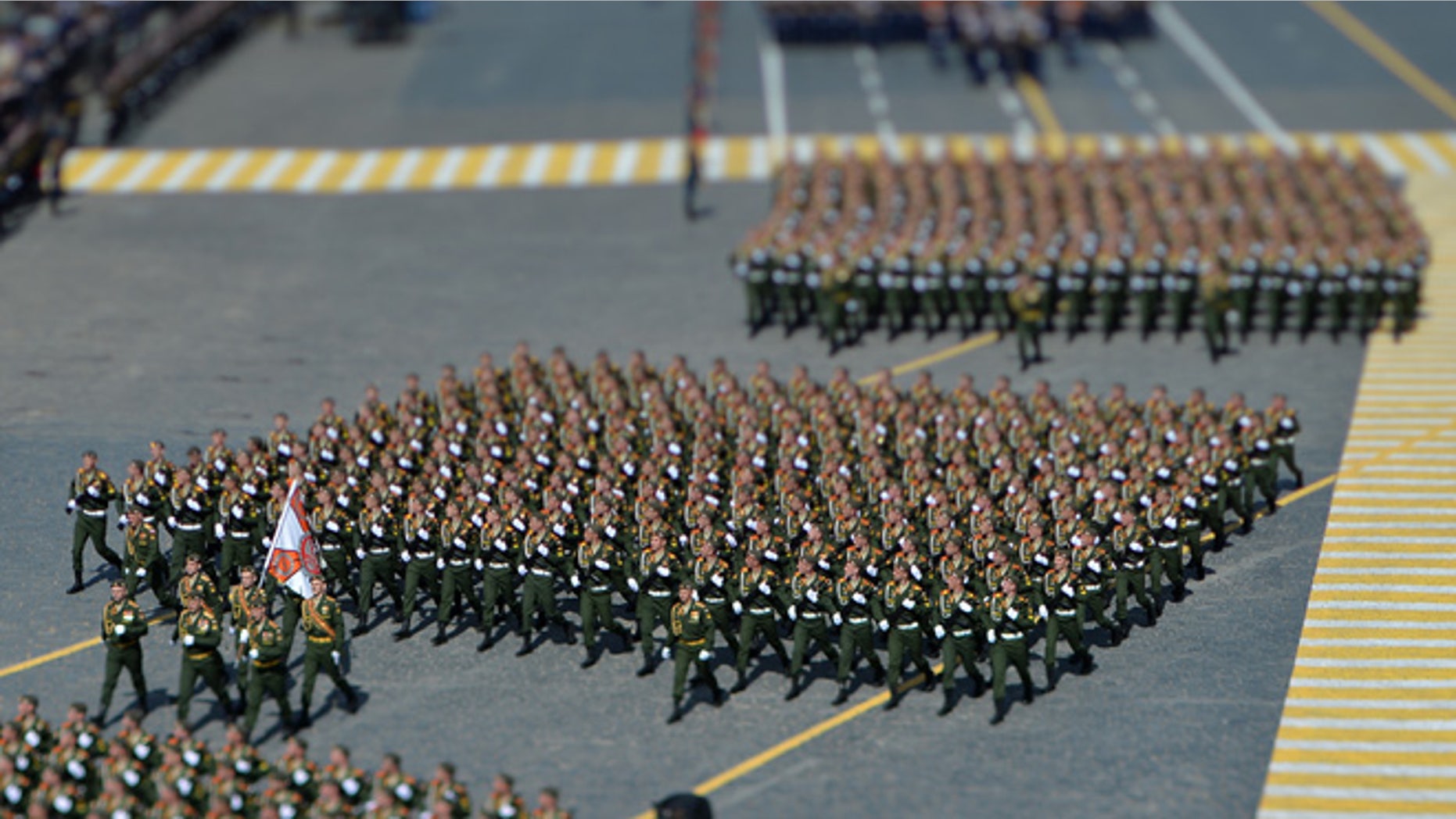 Military parade in Moscow, Russia, on May 9, 2015.