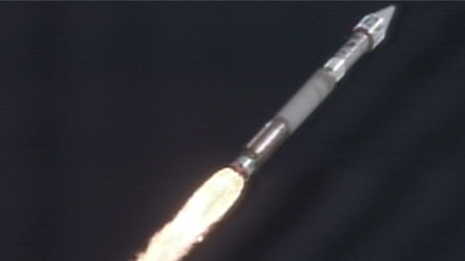 The Atlas V rocket carrying the Solar Dynamics Observatory speeds into space shortly after launch Thursday morning from Cape Canaveral Air Force Station in Florida.