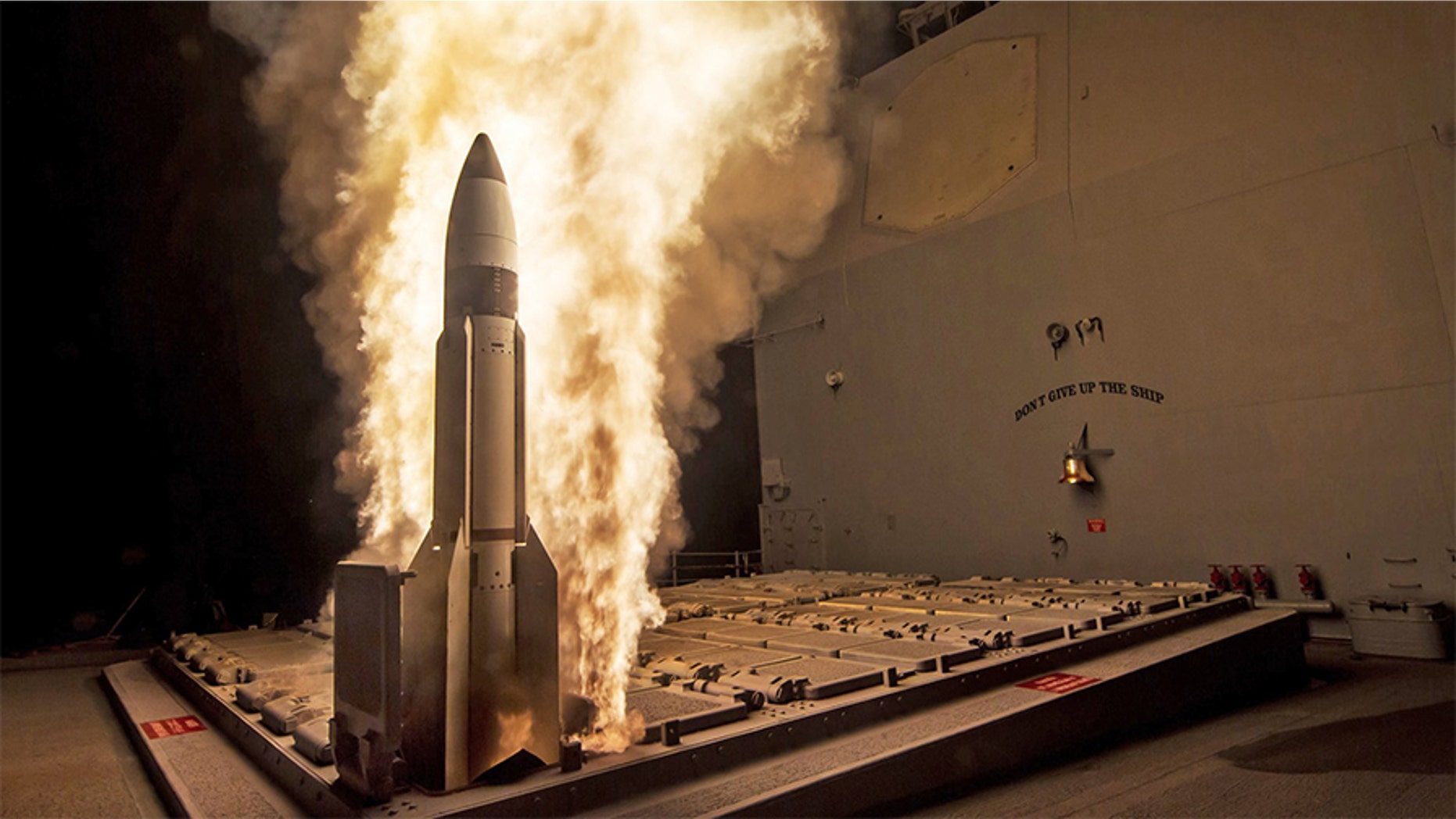 File image showing a test of an SM-3 interceptor. A test of the missile defense system failed on Wednesday.