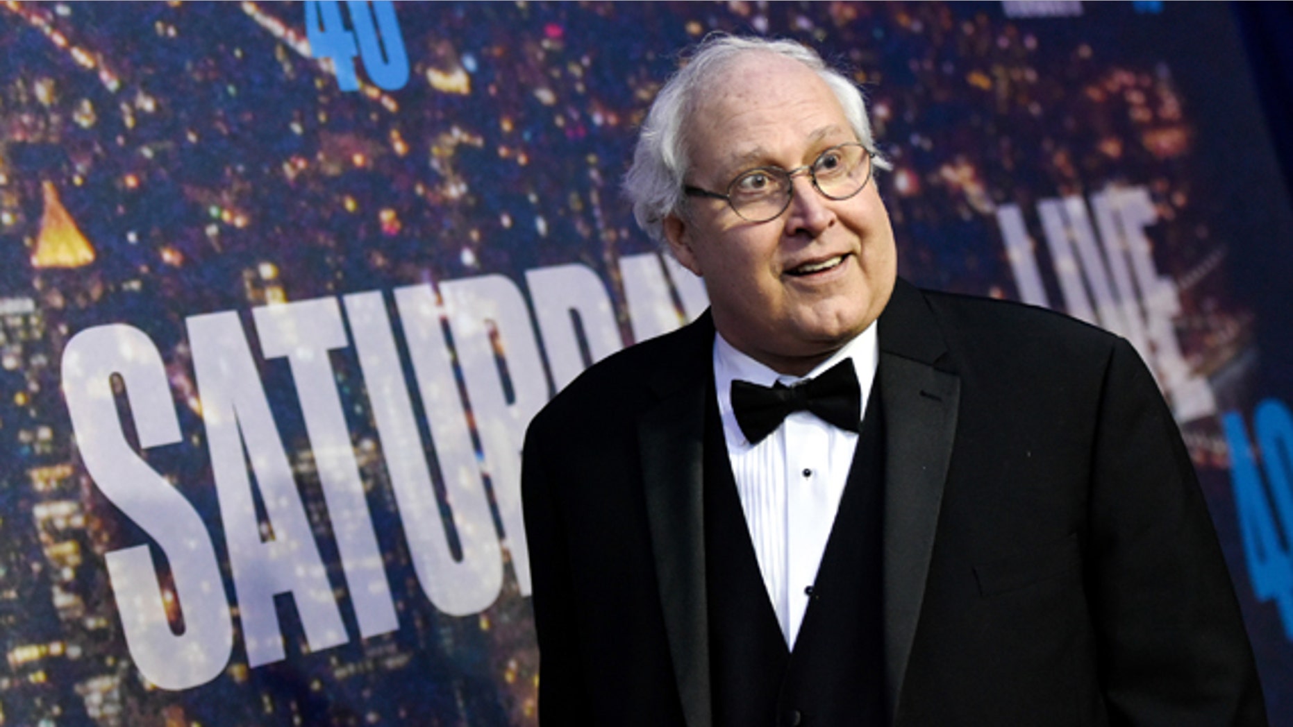 Feb. 15, 2015: Chevy Chase attends the SNL 40th Anniversary Special at Rockefeller Plaza in New York. (Photo by Evan Agostini/Invision/AP)