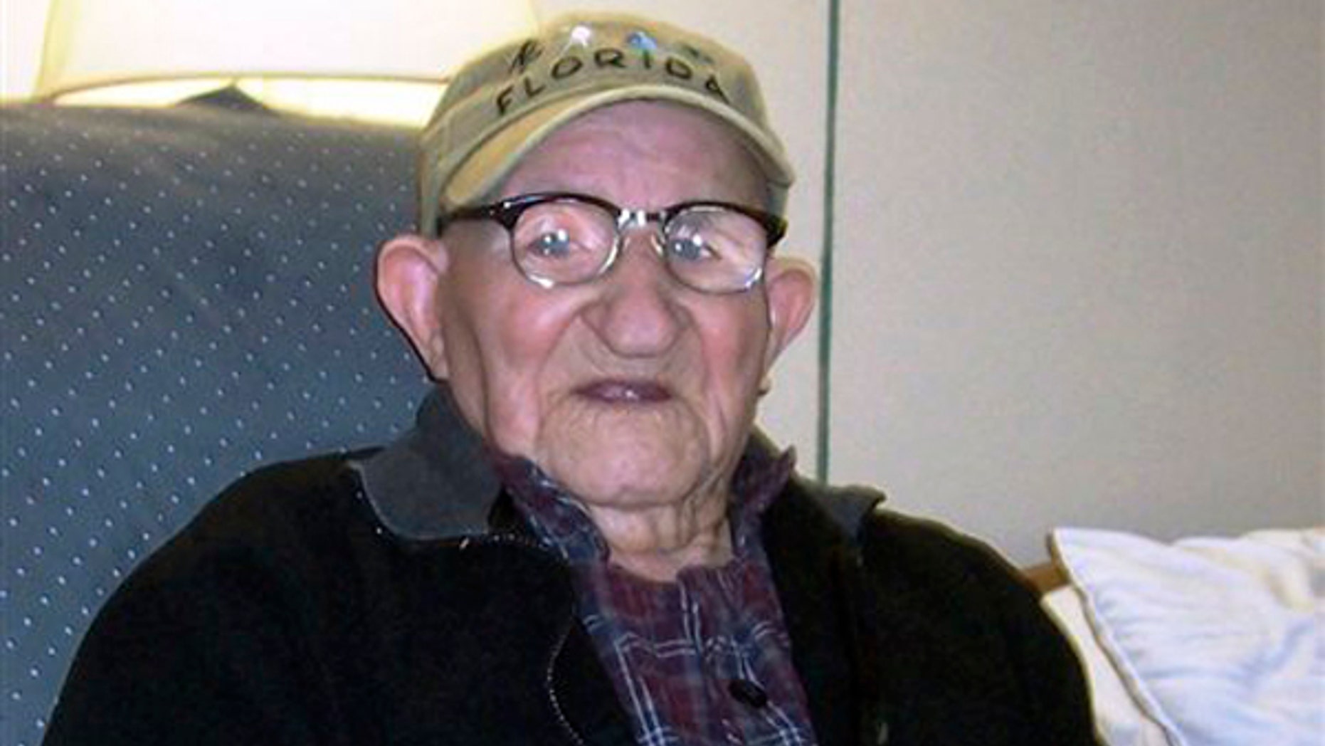 This photo provided by Guinness World Records shows 112 year-old Salustiano Sanchez-Blazquez. Guinness World Records says the former musician and coal miner certified as the world's oldest man has died. Sanchez-Blazquez was 112. Guinness consultant Robert Young says Sanchez-Blazquez died Friday Sept. 13,2013 at a nursing home in Grand Island, N.Y. (AP Photo/Guiness World Records, File)