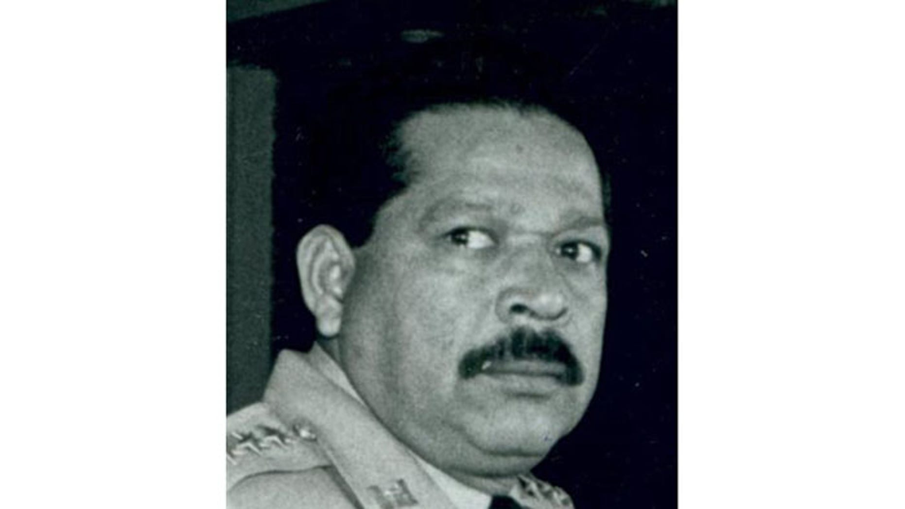 This undated photograph provided by La Prensa Grafica newspaper shows former Salvadoran official Inocente Orlando Montano in San Salvador, El Salvador.