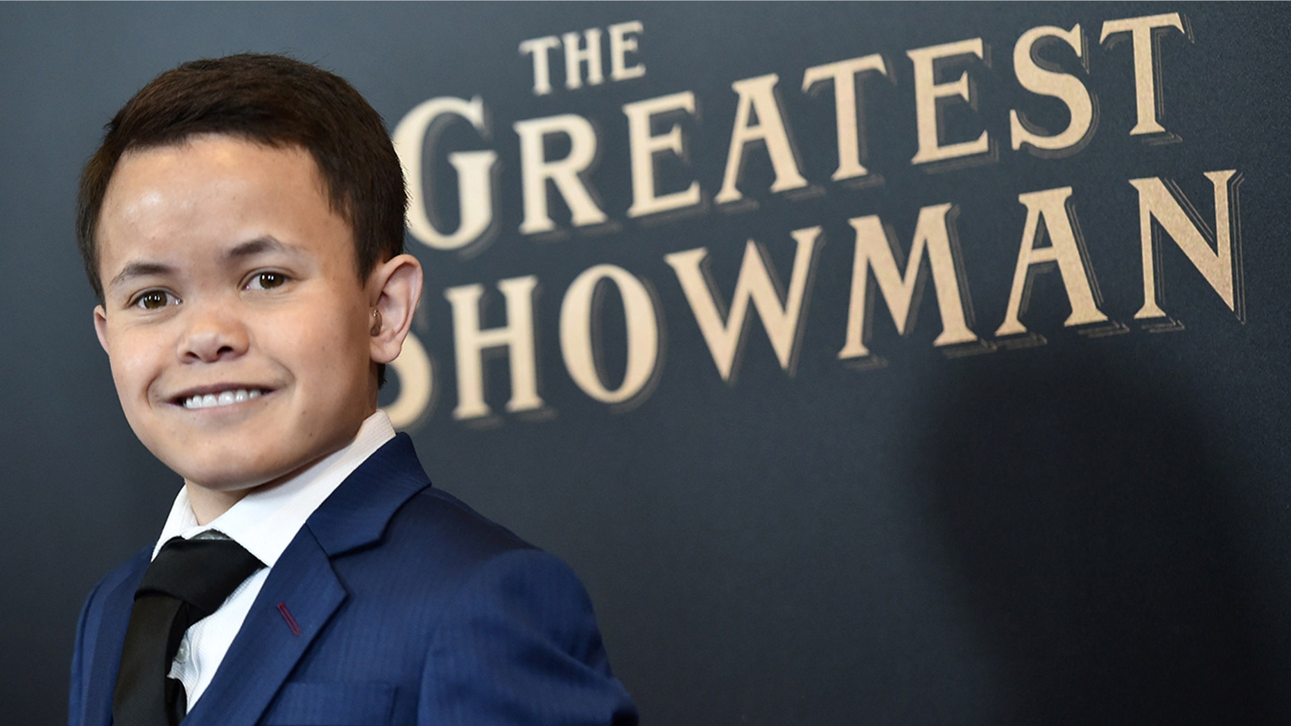 Sam Humphrey attends ''The Greatest Showman'' World Premiere aboard the Queen Mary 2 at the Brooklyn Cruise Terminal on December 8, 2017 in the Brooklyn borough of New York City.