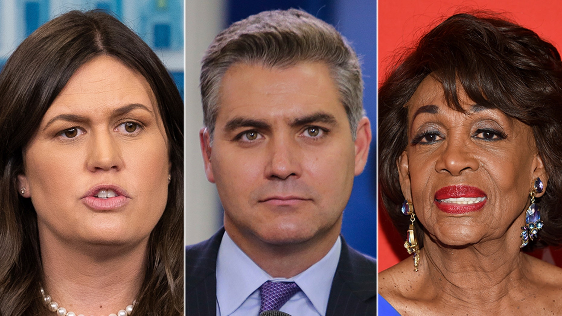 Sarah Sanders, Jim Acosta and Maxine Waters have united people on both sides of the political spectrum – but for different reasons.