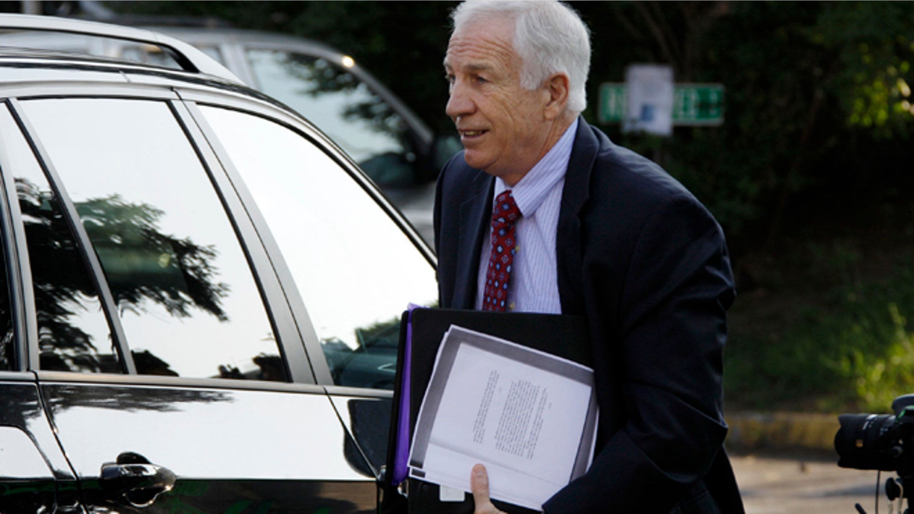June 20: Former Penn State University assistant football coach Jerry Sandusky arrives at the Centre County Courthouse in Bellefonte, Pa.