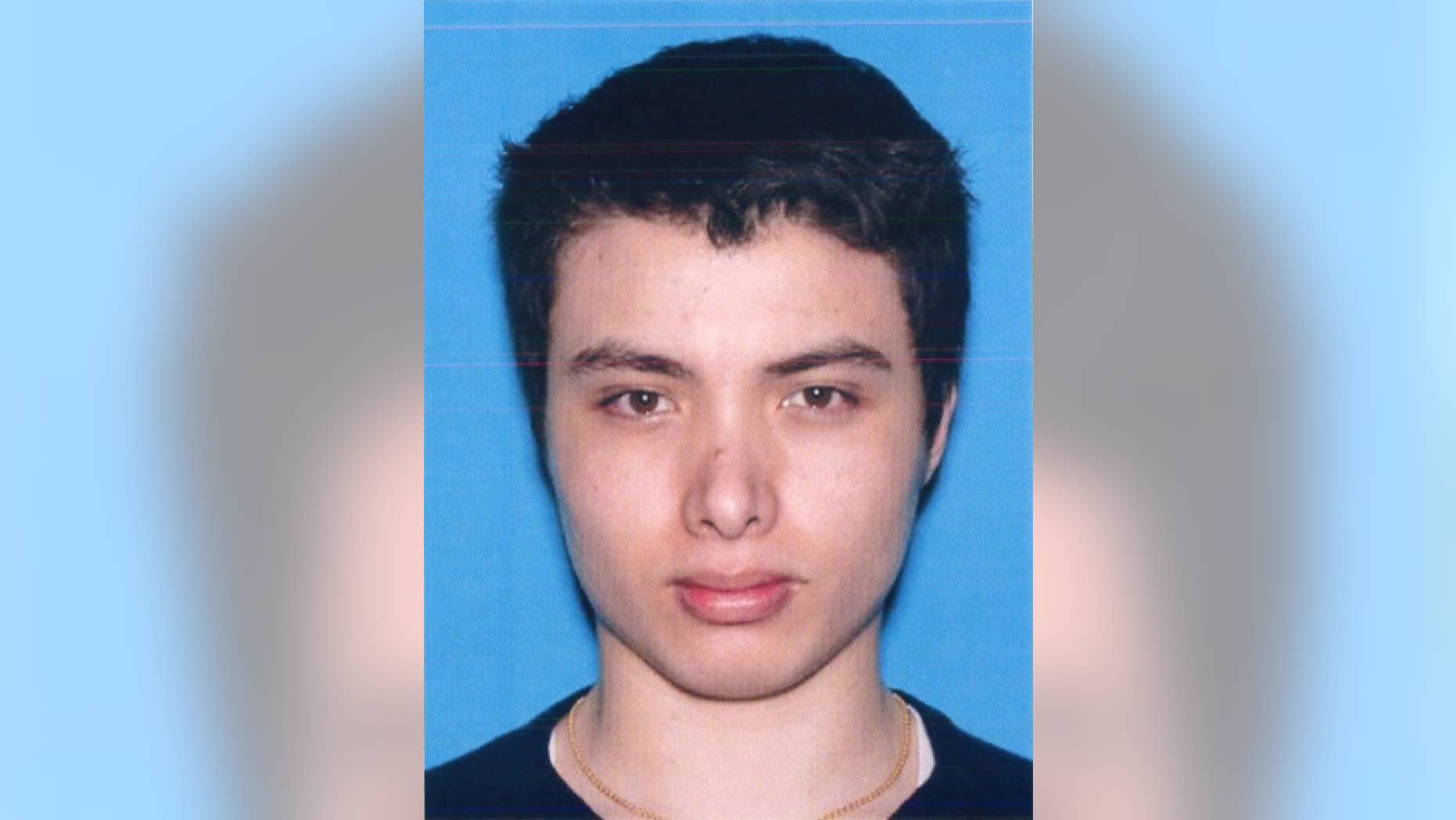 FILE- This undated file photo from the California Department of Motor Vehicles shows the driver license photo of Elliot Rodger, 22, who went on a murderous rampage Friday, May 23, 2014. Authorities concluded that Rodger who killed six people and injured 13 others near the University of California, Santa Barbara, last year acted alone. The Sheriff's Office released a report Thursday, Feb. 19, 2015, on its eight-month investigation into the massacre. (AP Photo/California DMV, File)