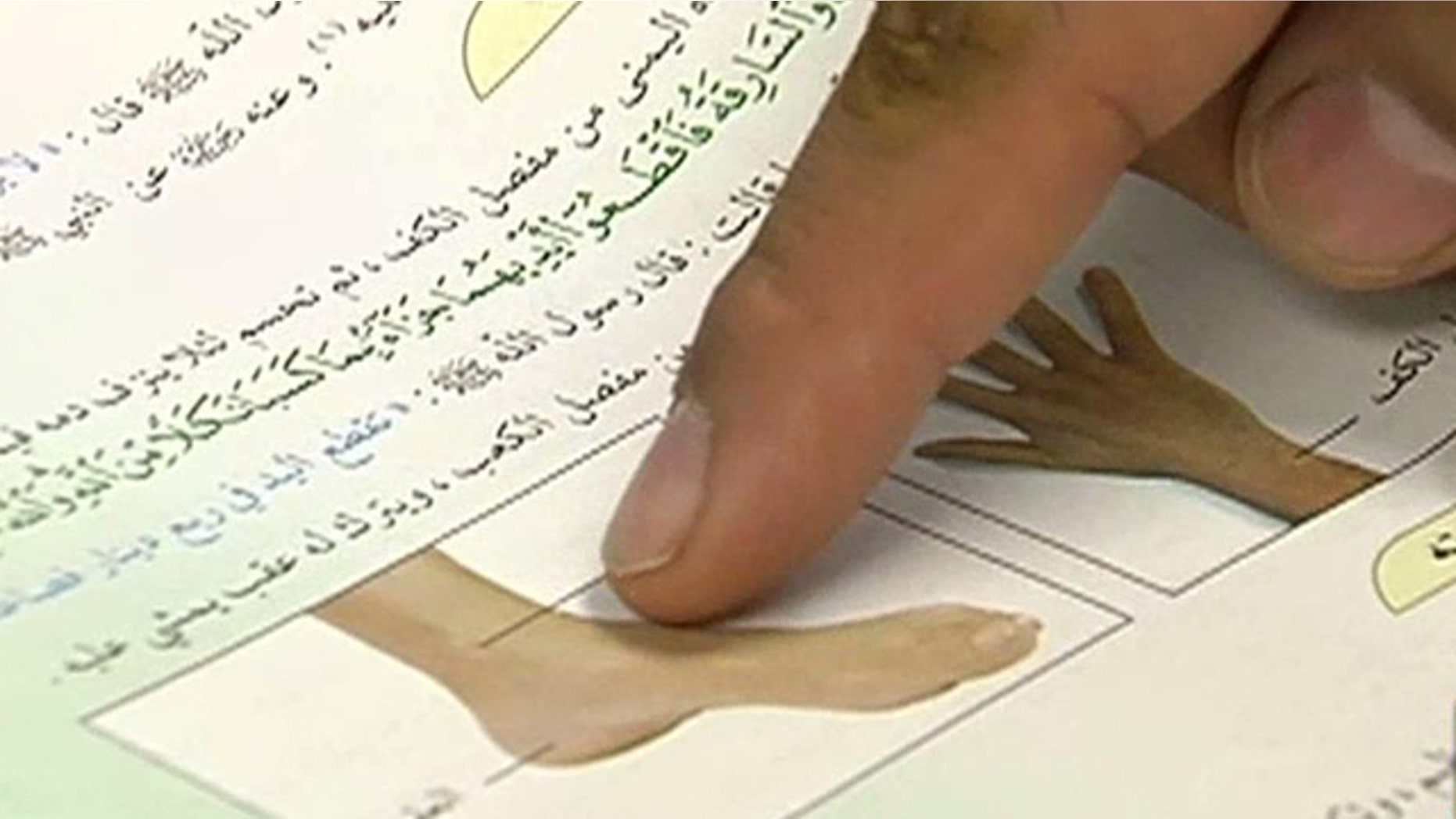 Recent textbooks for Saudi children include lessons on how to cut the feet and hands off thieves.