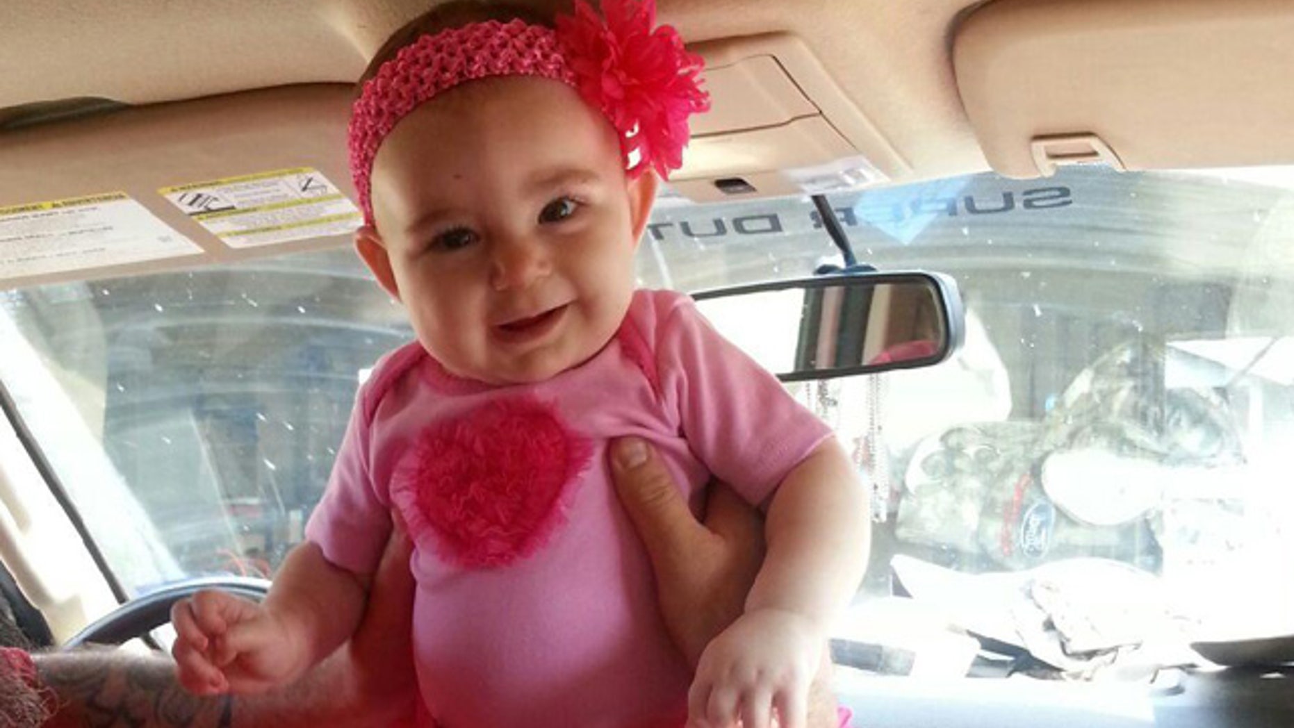 Savannah Snodgrass is seen here after her release from Texas Children's Hospital on Saturday following surgery to remove a life-threatening brain tumor.