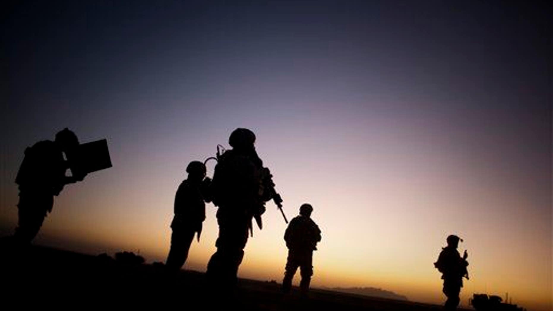 File photo of US soldiers on patrol.
