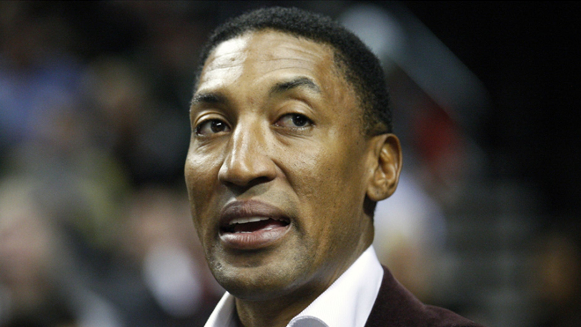 March 1, 2012: This file photo shows former NBA player Scottie Pippen during an NBA basketball game in Portland, Ore.