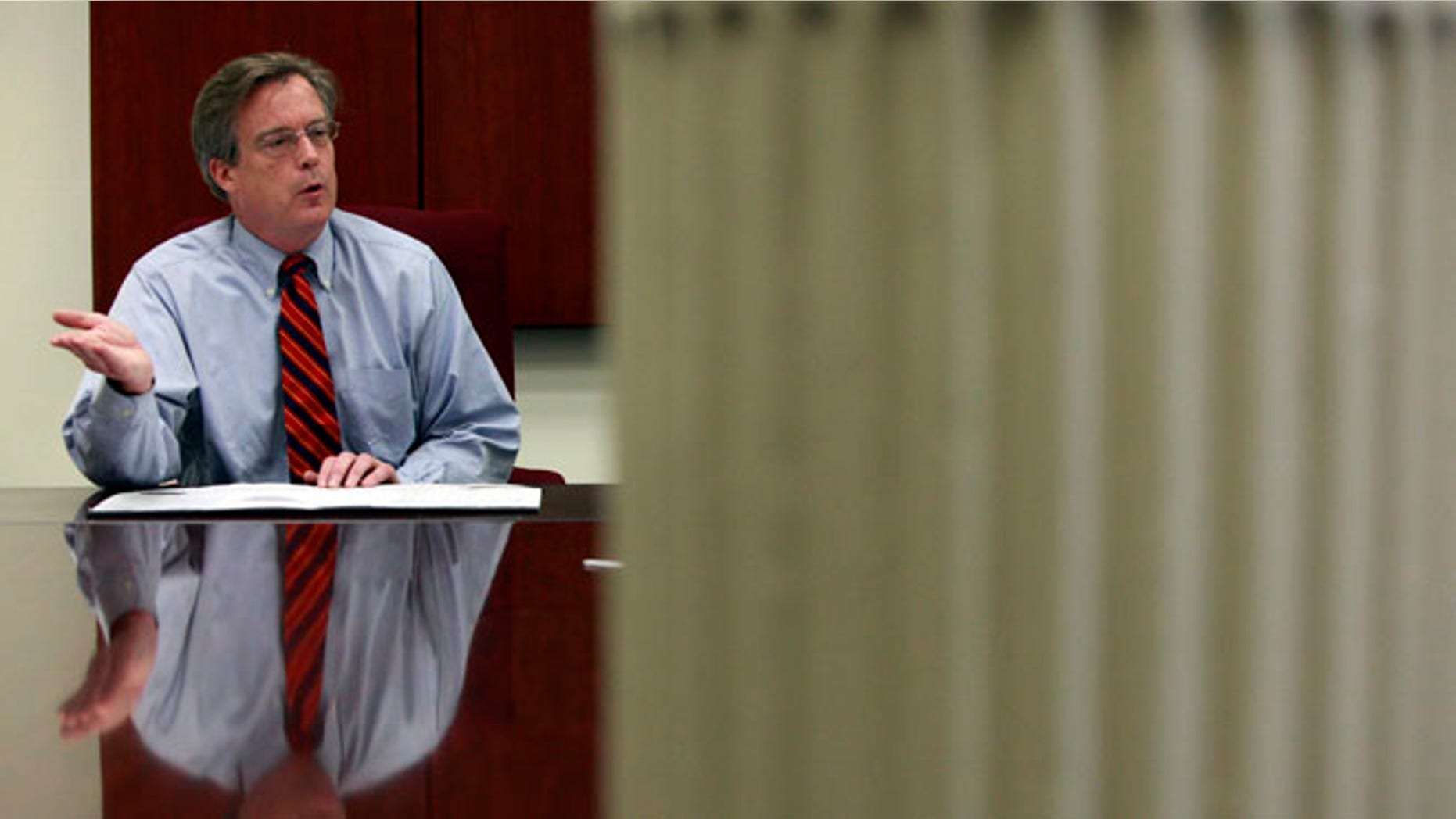 Scranton Mayor Christopher Doherty at city hall in Scranton, Pennsylvania July 13, 2012.