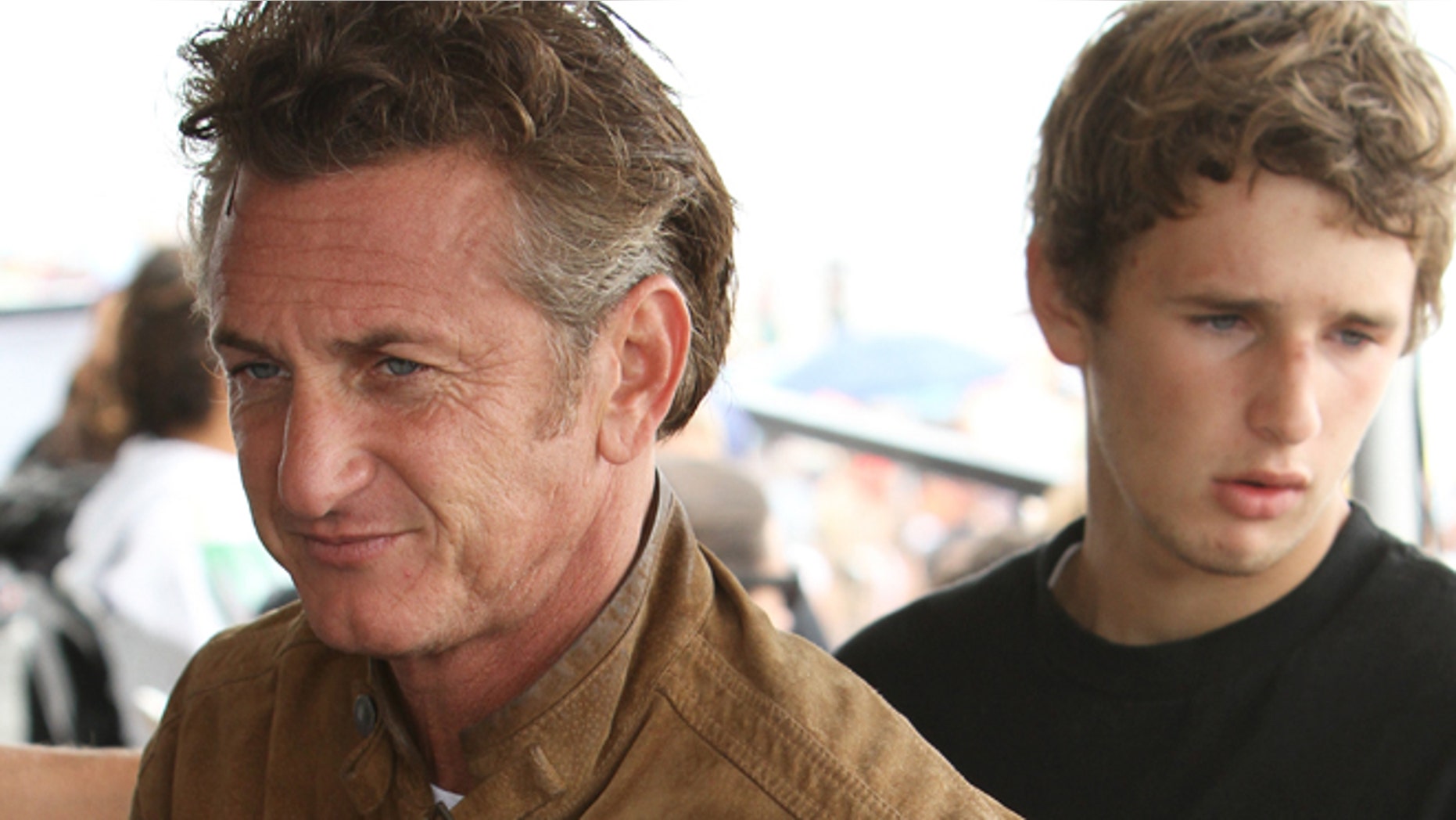 Sean Penn and his son Hopper. Aug. 5, 2010