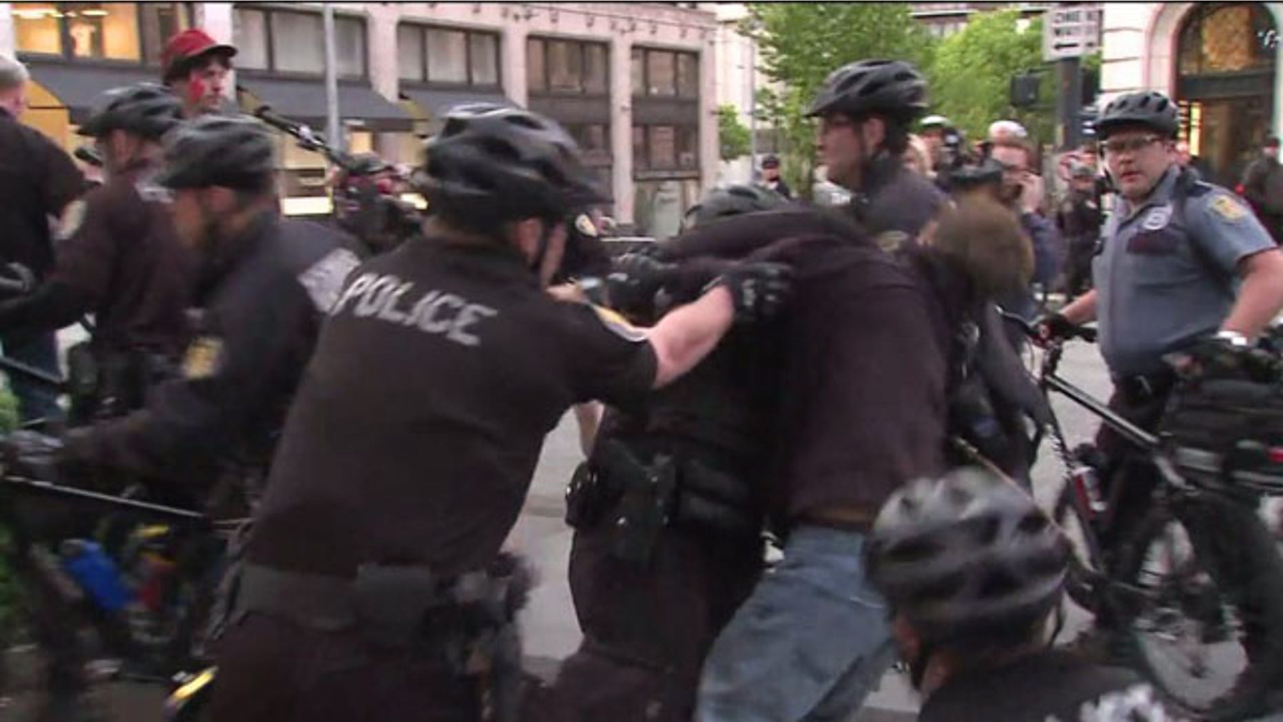 May 1, 2013: Seattle police respond after a May Day protest grows violent.