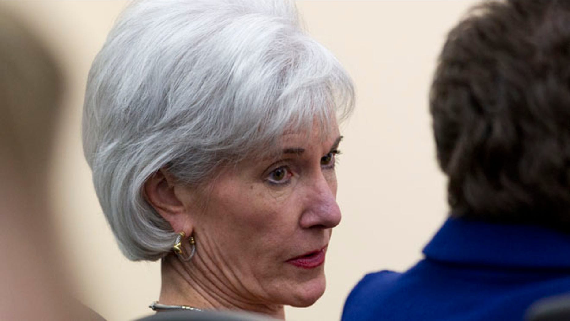 Health and Human Services Secretary Kathleen Sebelius, Tuesday, Dec. 3, 2013, at the White House complex in Washington.