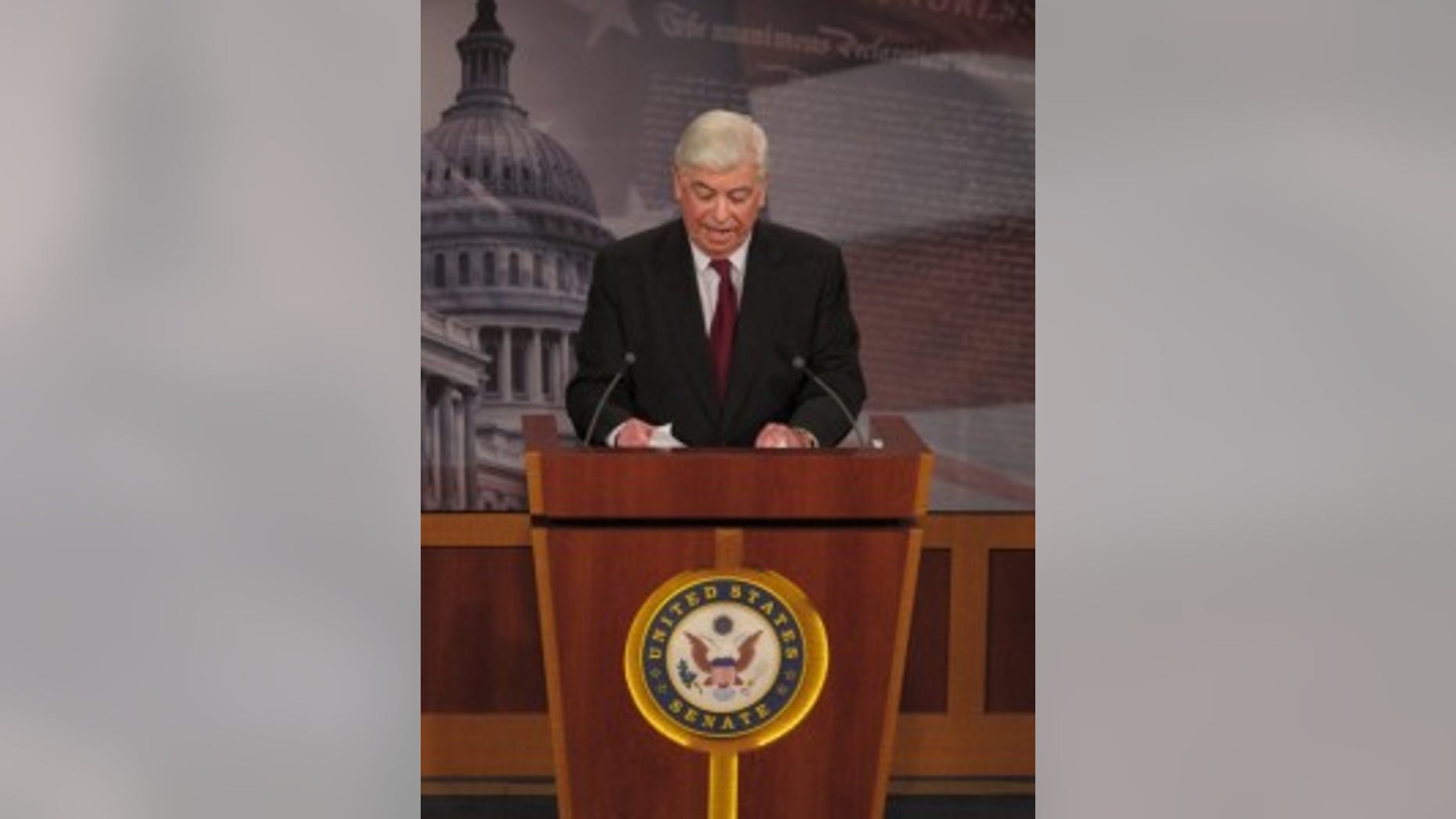 Senate Banking Chairman Dodd unveils financial regulatory reform. (Fox Photo)
