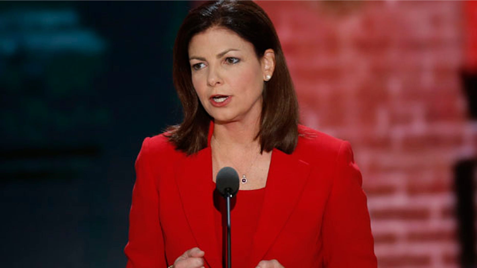 Aug. 29, 2012: Senator Kelly Ayotte addresses the second session of the Republican National Convention in Tampa, Florida.