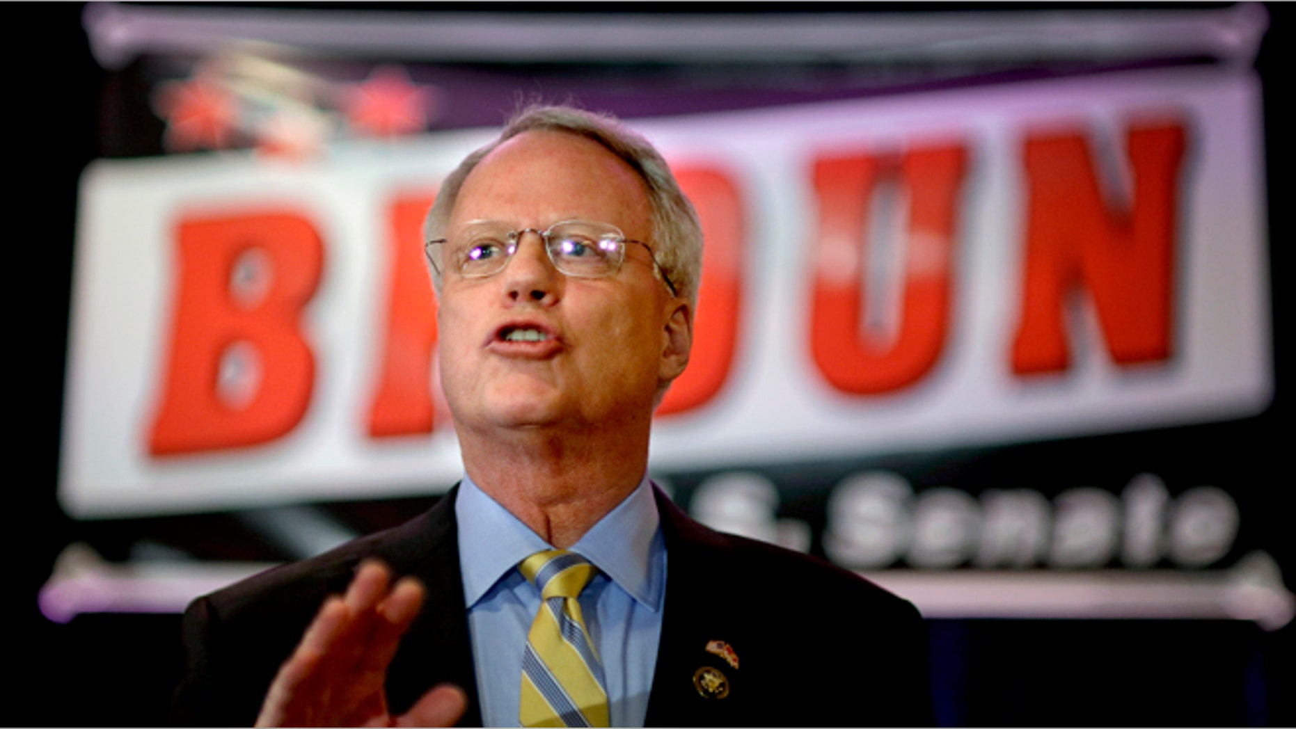FILE: Feb. 6, 2013: Rep. Paul Broun, R-Georgia, announces plans to run for the U.S. Senate seat being vacated by Sen. Saxby Chambliss in 2014, in Atlanta. Ga.