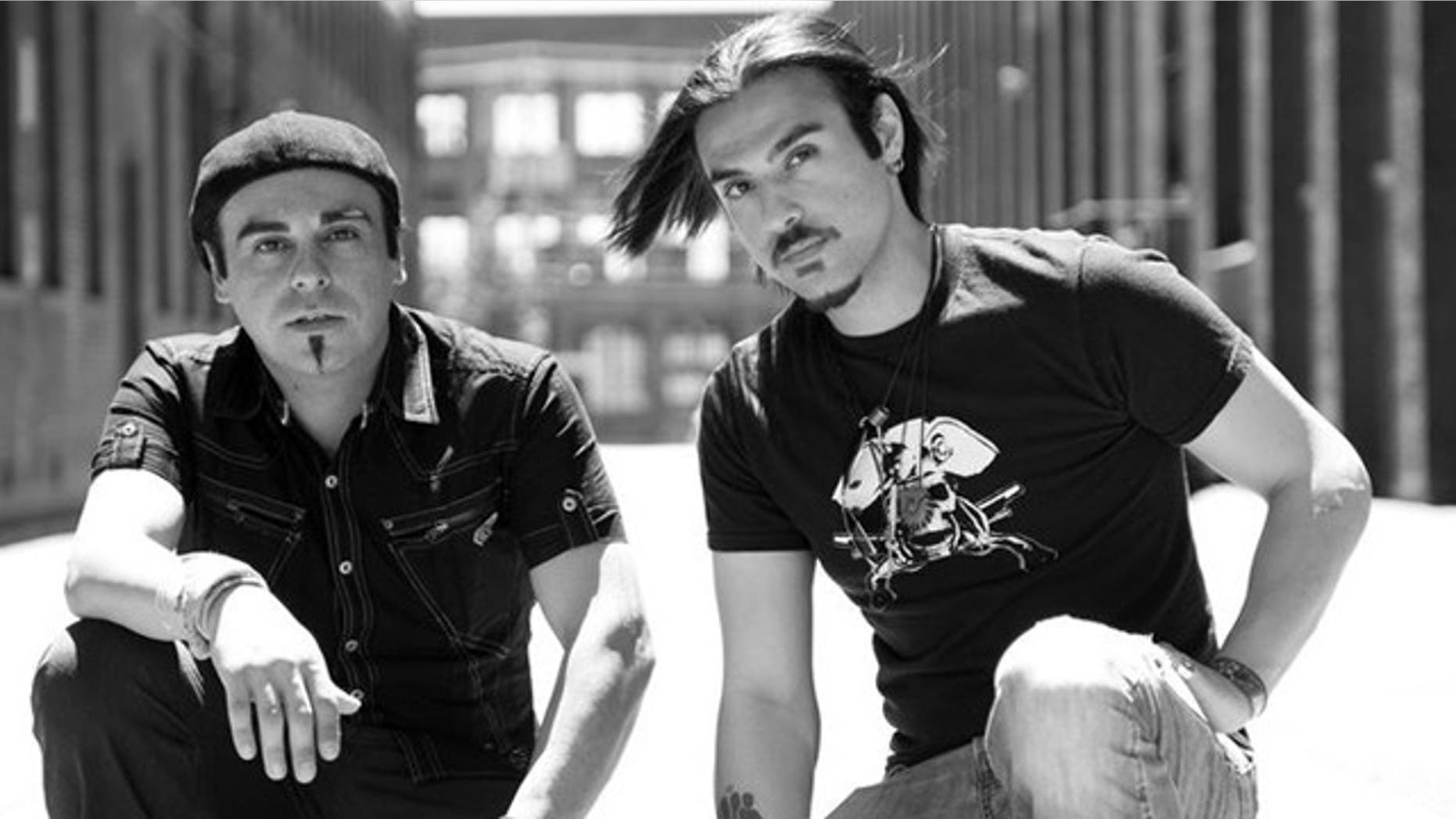 Sohl, 35, left, is a co-founder and bassist for the band Blurred Vision, while his 28-year-old brother and co-founder Sepp, right, plays guitar and is the band's lead singer.