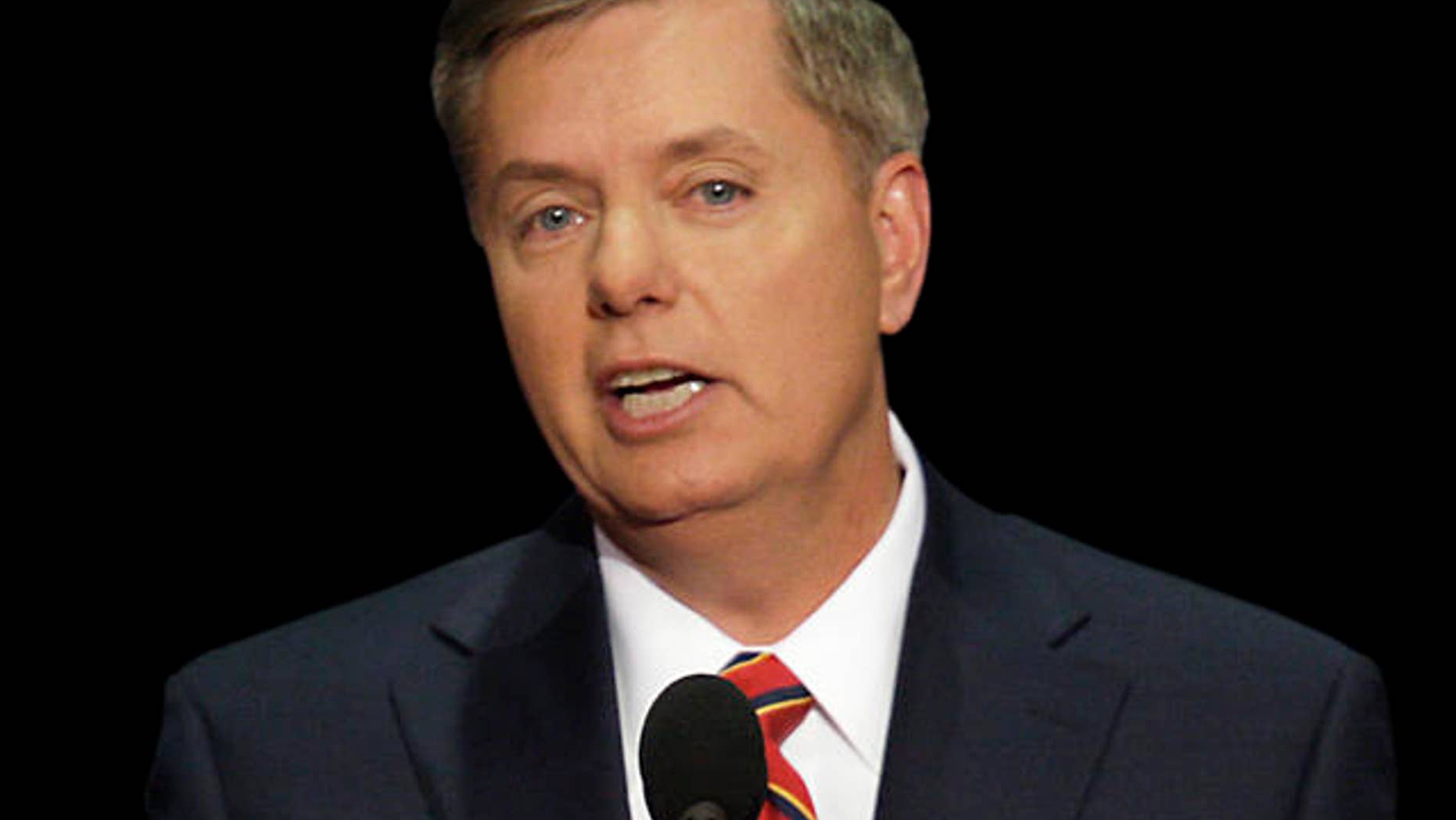 Sen. Lindsey Graham, R-S.C., speaks at the Republican National Convention in St. Paul, Minn., Thursday, Sept. 4, 2008.