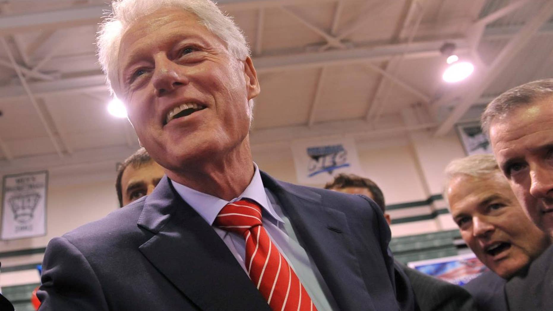 President Bill Clinton making a campaign stop (AP File Photo)