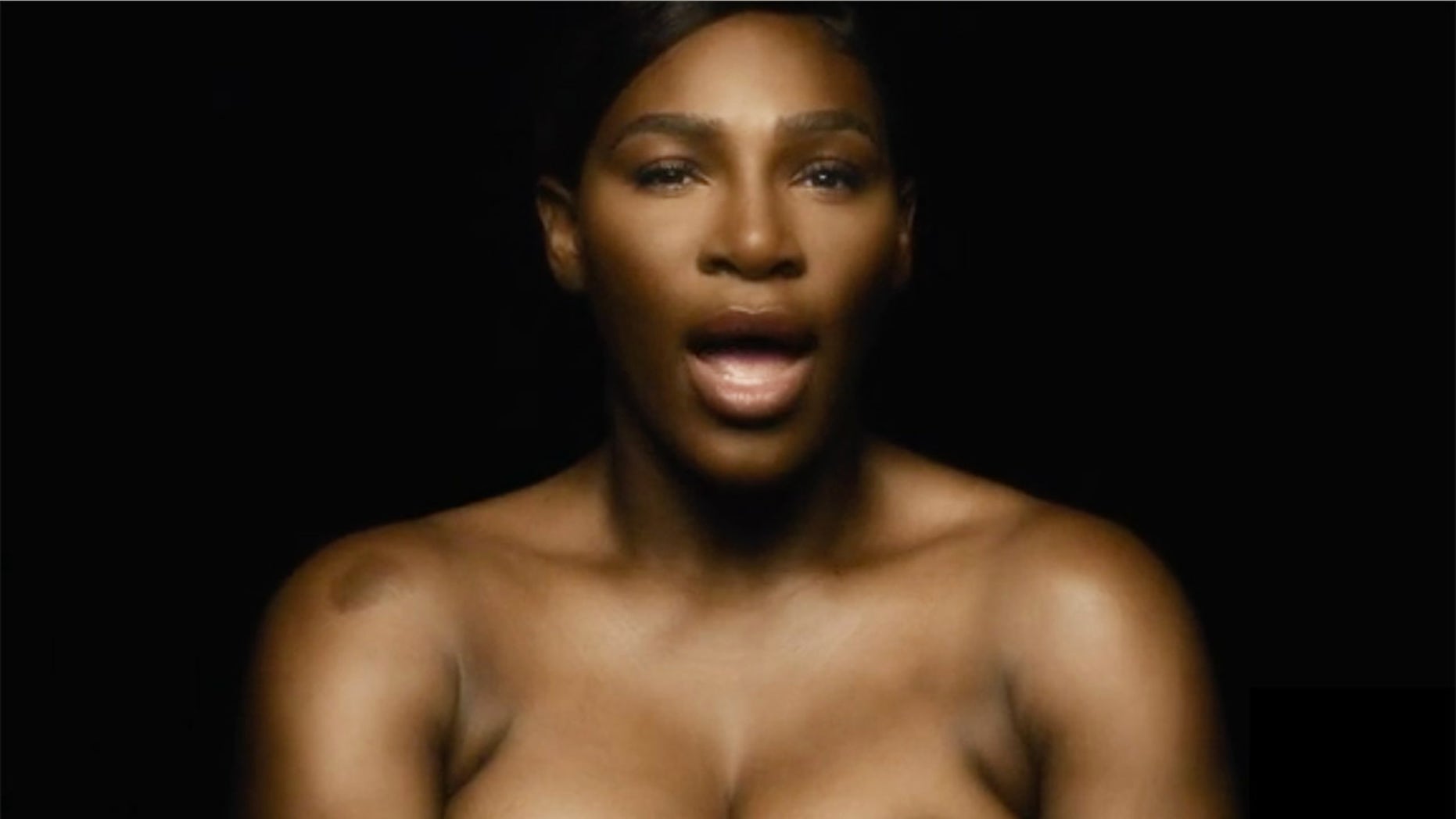 Serena Williams goes topless, sings 'I Touch Myself' in breast cancer