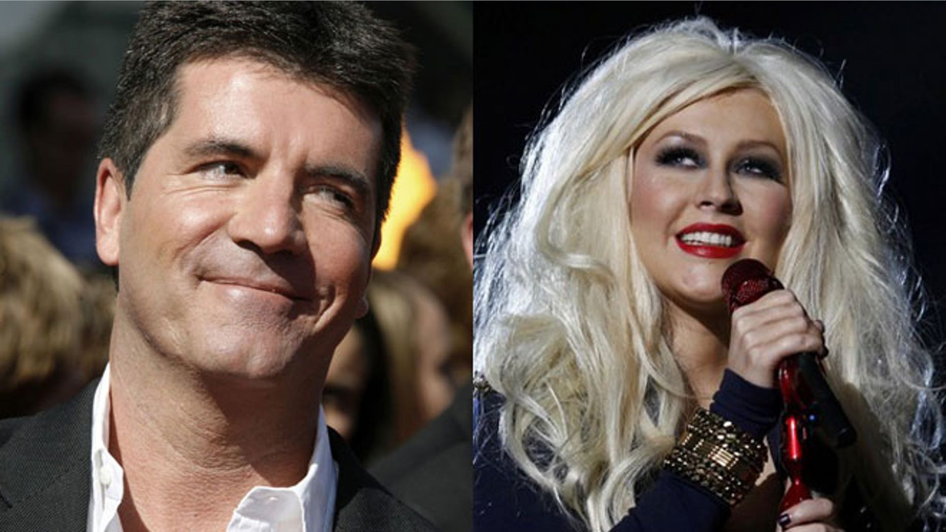 Simon Cowell thinks 'The Voice; which counts Christina Aguilera among its judges, is a ripoff of his shows.