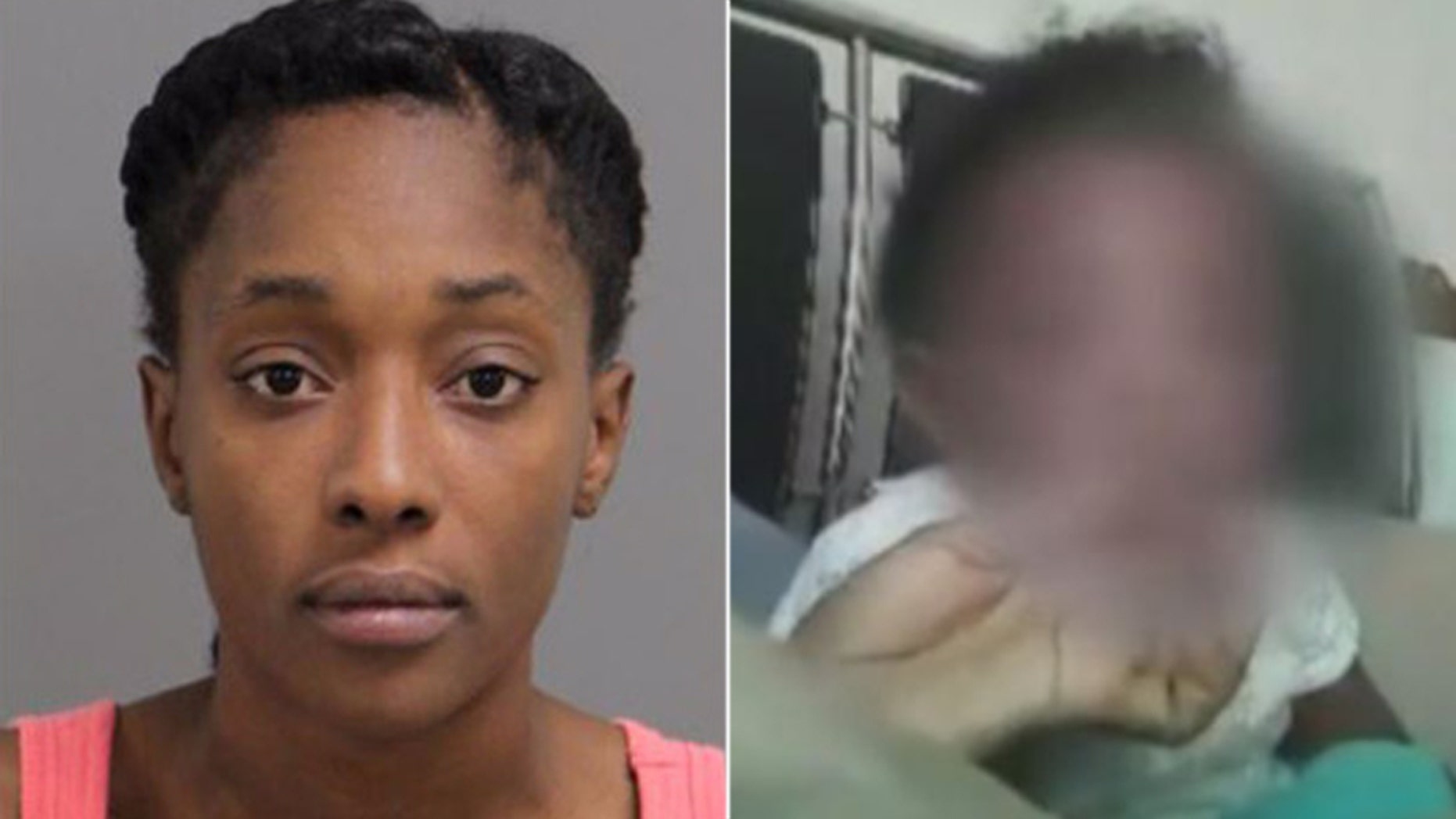 Raleigh police officers said they arrested a North Carolina mother of a baby seen apparently smoking in a Facebook video.