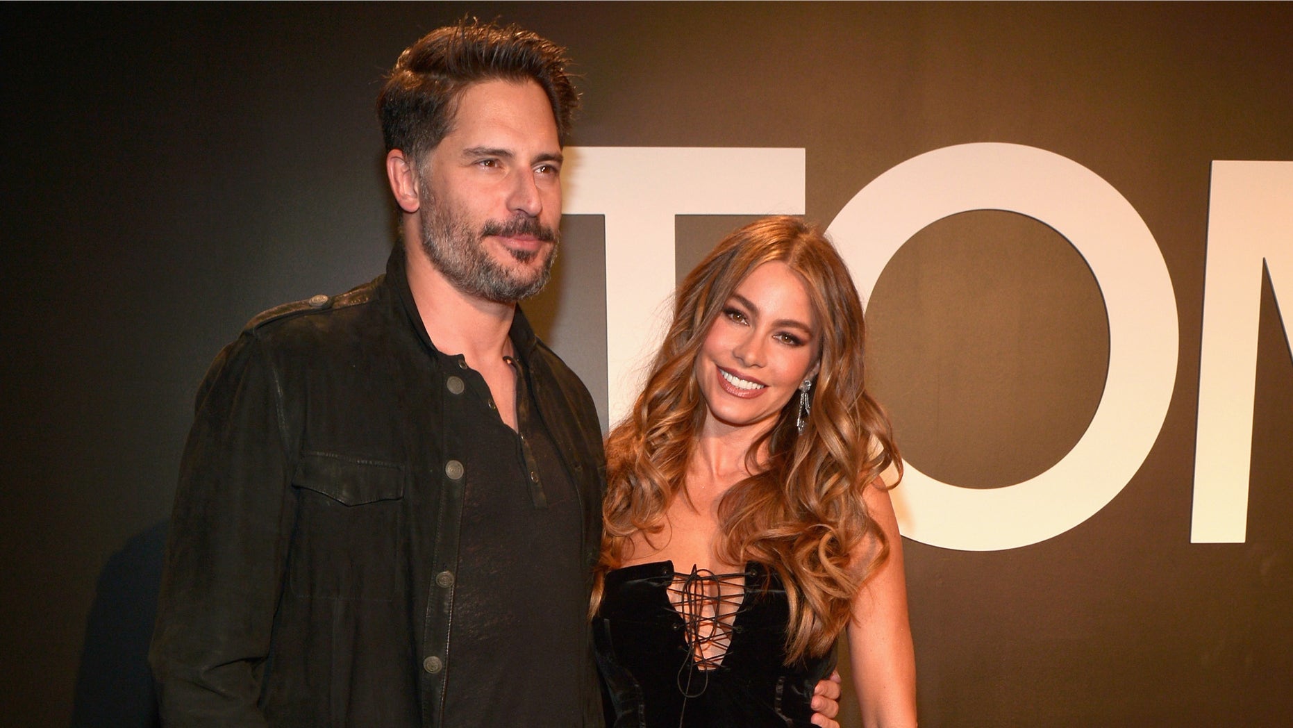 LOS ANGELES, CA - FEBRUARY 20: Actress Sofia Vergara (R), wearing TOM FORD, and actor Joe Manganiello attend the TOM FORD Autumn/Winter 2015 Womenswear Collection Presentation at Milk Studios in Los Angeles on February 20, 2015. (Photo by Charley Gallay/Getty Images for Tom Ford)