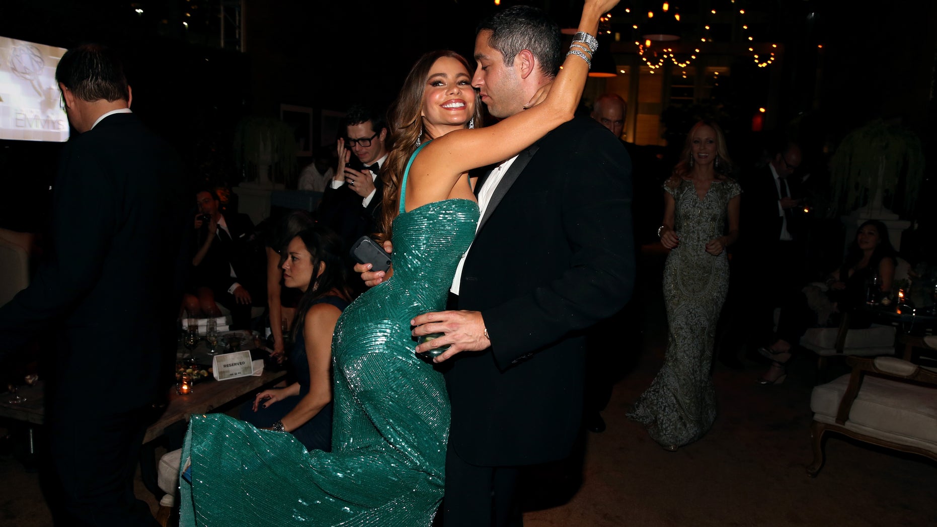 Actress Sofia Vergara and Nick Loeb attended the Post Emmy party at Soleto in Los Angeles, California.