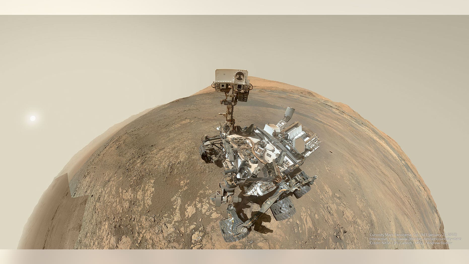 NASA Curiosity rover on the Red Planet since August 2012 and assessing the habitability of Mars.