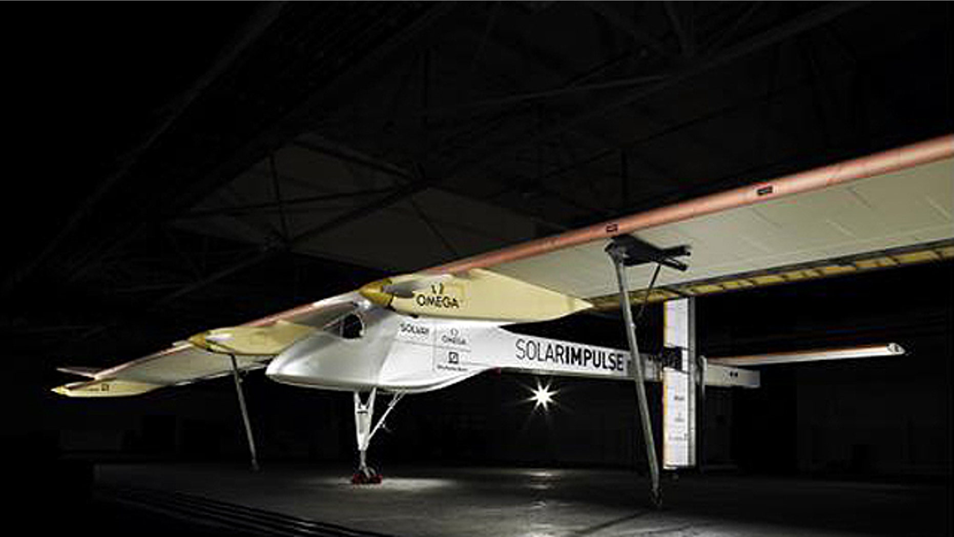 The single seater plane clad with solar panels, which weighs little more than a saloon car but bears the wingspan of an Airbus A340 airliner.