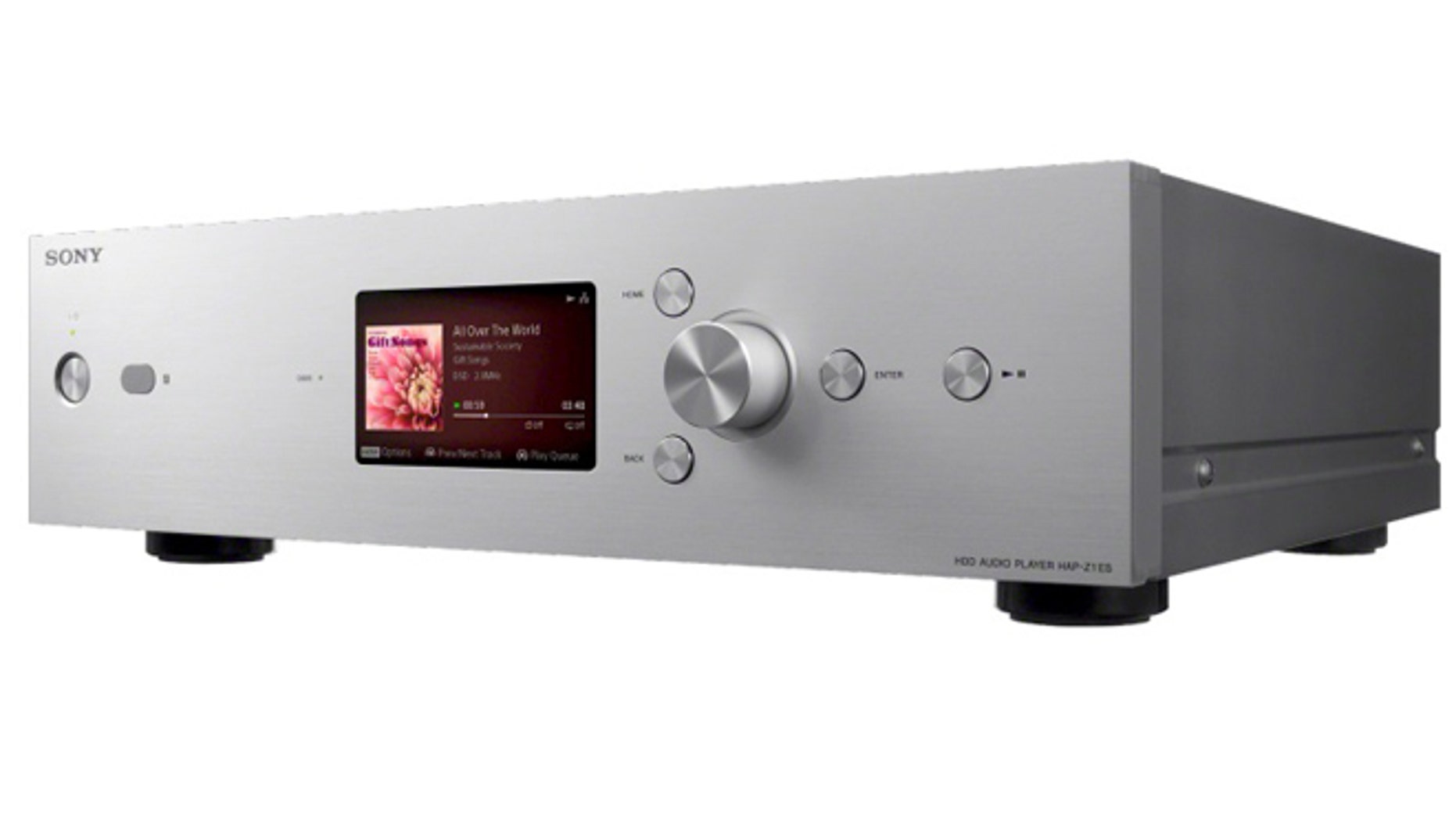 The Sony HAP-Z1ES, a music player that can handle high-resolution DSD audio files and won an Innovation award at the 2014 CES.