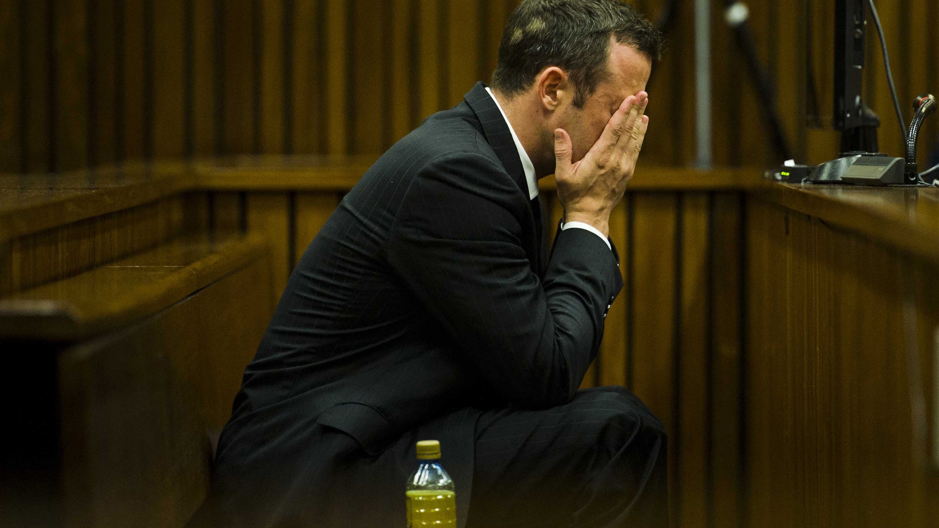 Oscar Pistorius at court in Pretoria, South Africa, Thursday, March 13, 2014.