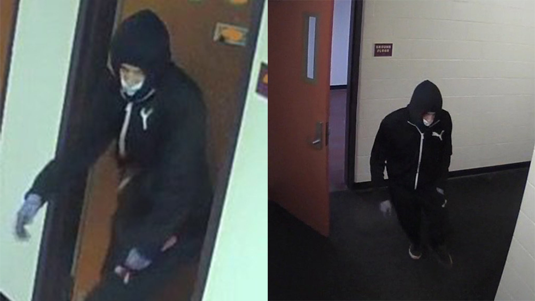Binghamton University police released images of a suspect in the deadly stabbing of a 19-year-old student in a campus dorm room Sunday.