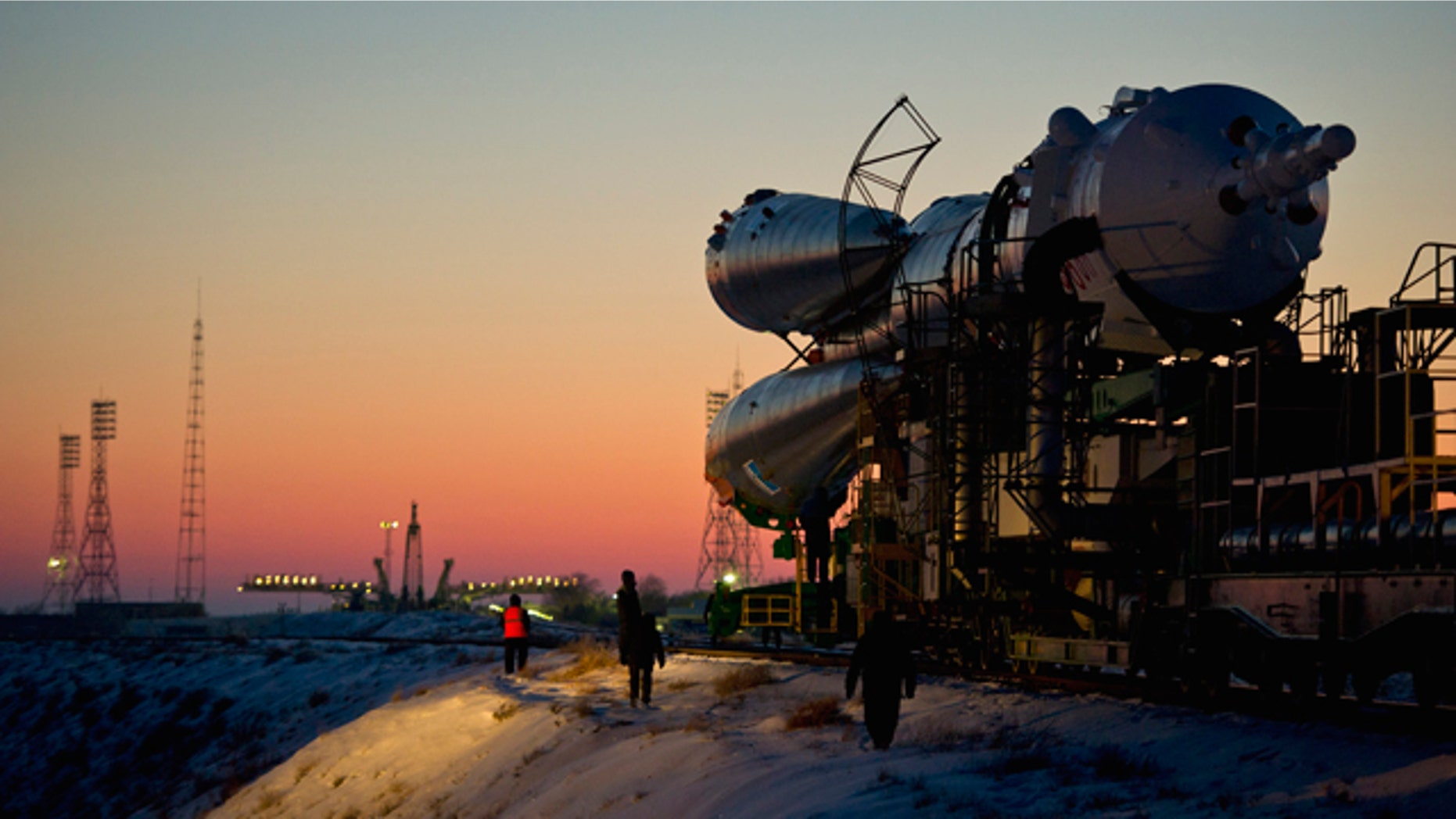 Dec. 21, 2011: A Soyuz rocket shown here blasted off on Wednesday, carrying a new crew to the International Space Station. Two days later, a Soyuz-2 -- an upgraded version of the workhorse Soyuz rocket -- carrying a communications satellite suffered a malfunction and crashed.