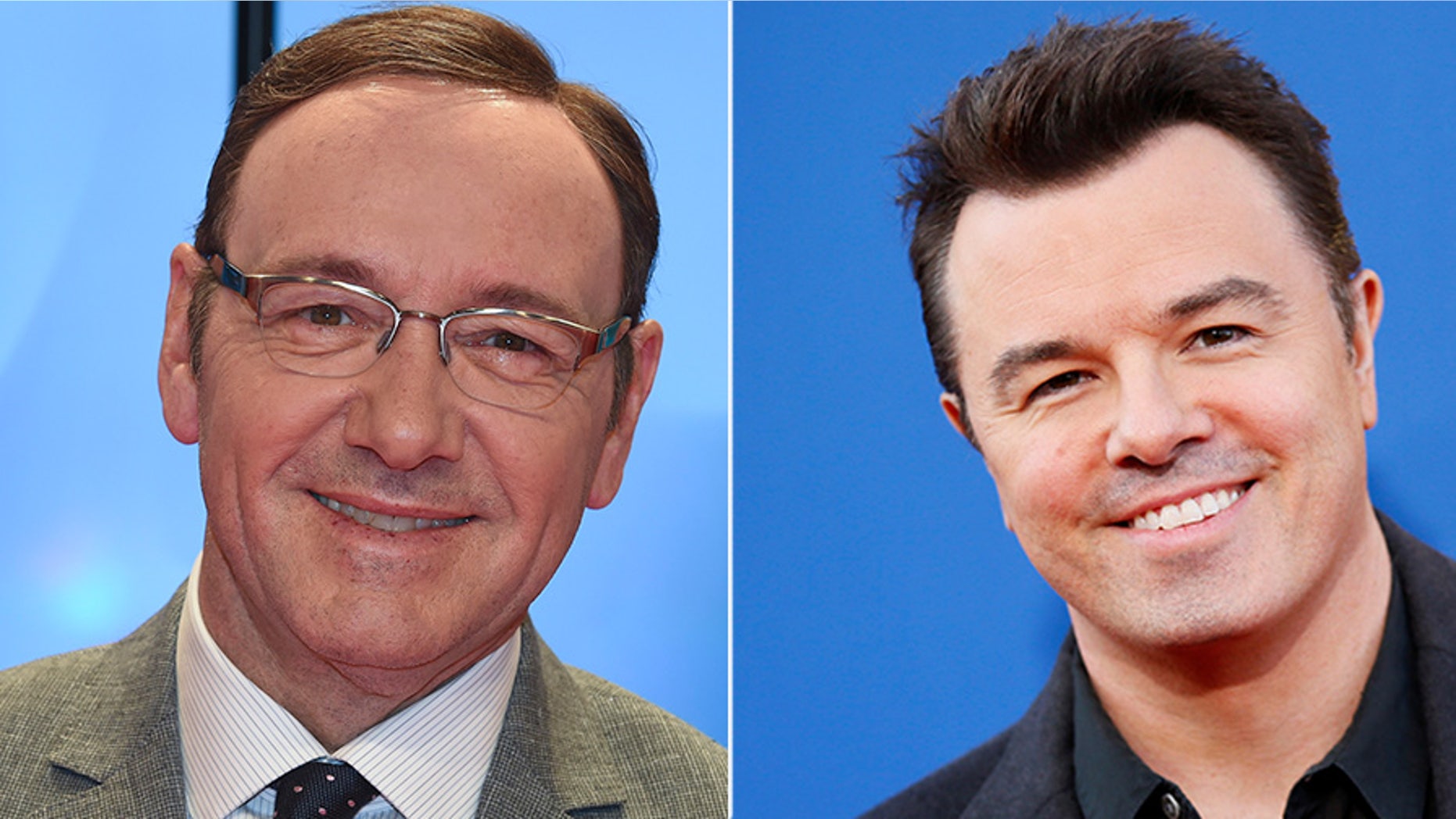 'Family Guy' creator Seth McFarlane (right) commented about a joke from the show that's gained new attention in light of the accusations against Kevin Spacey (left).