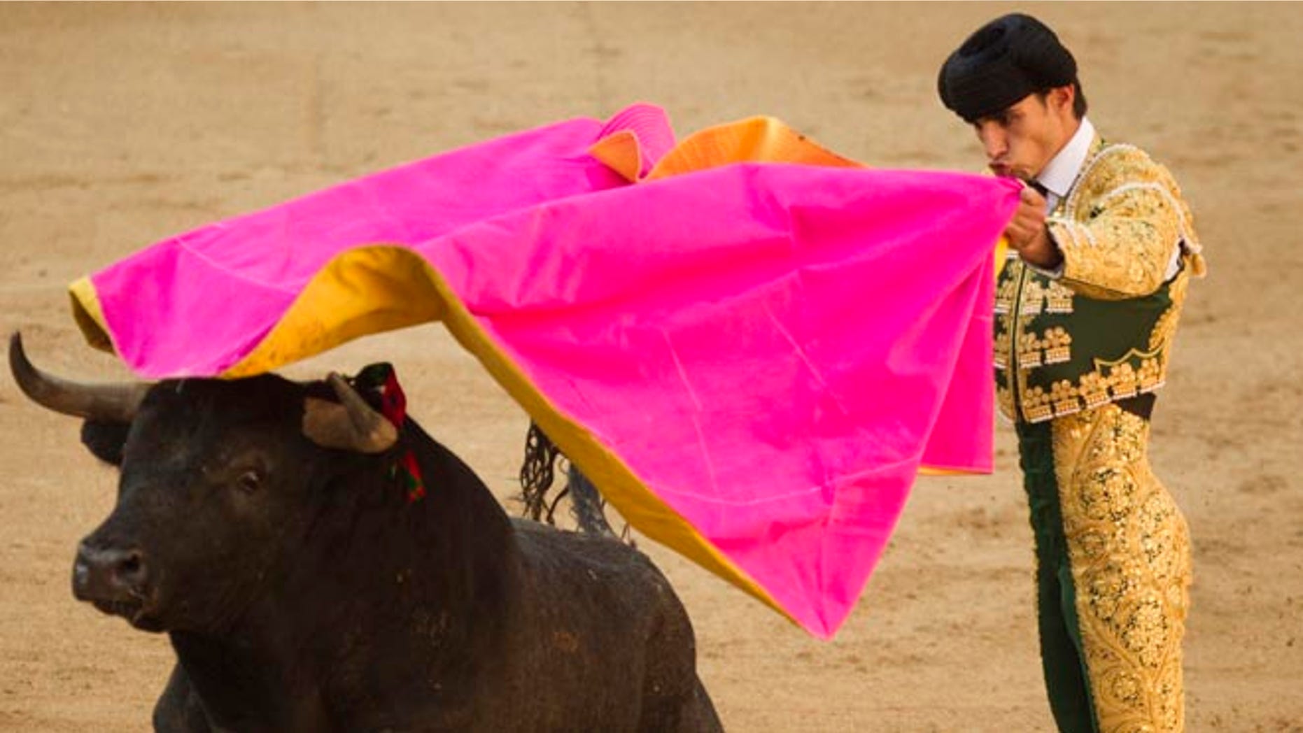 FILE - In this May 16, 2011 file photo, Spanish bullfighter Victor Barrio performs during a bullfight of the San Isidro's fair at the Las Ventas Bullring in Madrid. The matador has been fatally gored in Spain during a bullfight in an eastern town ââ¬â the first professional bullfighter to be killed in the ring in more than three decades. The 29-year-old Barrio was pronounced dead late Saturday, July 9, 2016, by a surgeon at the Teruel bullring. (AP Photo/Daniel Ochoa de Olza, File)