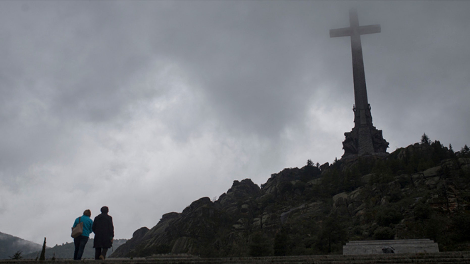 Former dictator General Francisco Franco's tomb at the Valle de los Caidos, near Madrid, Tuesday, May 10, 2016.