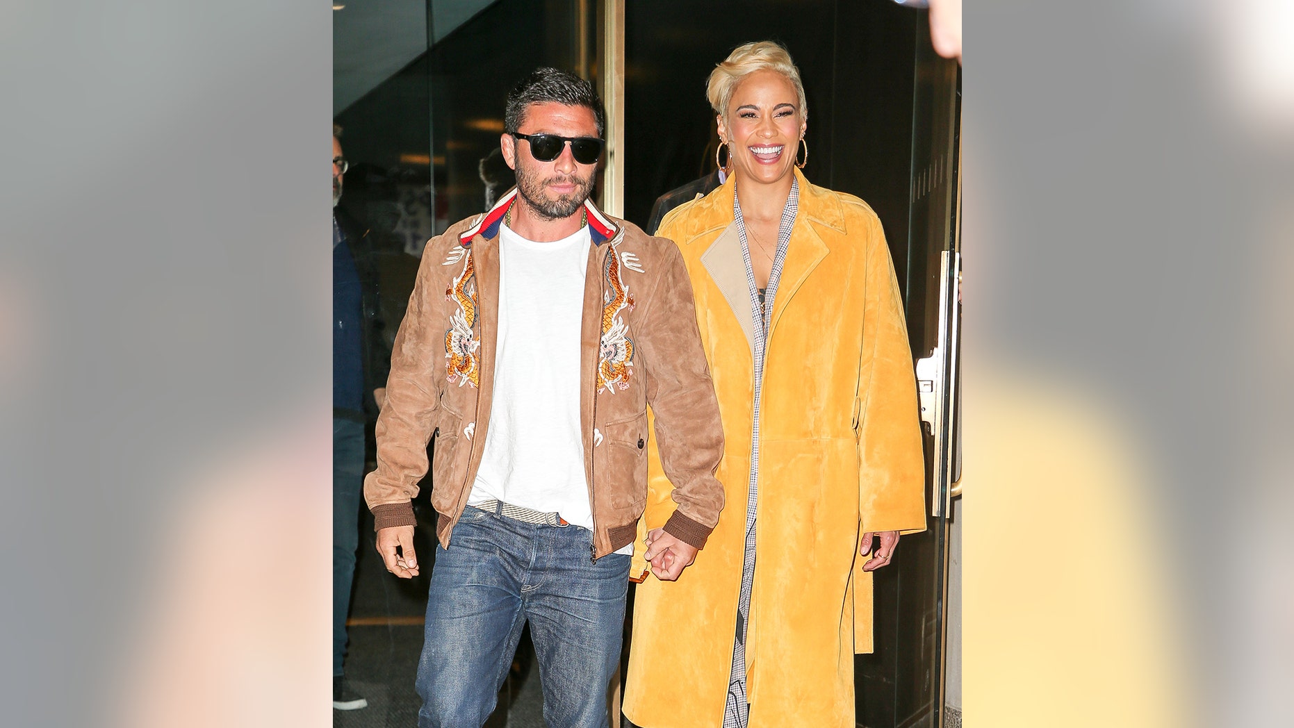 Paula Patton and boyfriend Zachary Quittman were spotted all smiling while leaving the "Today Show" in New York City.