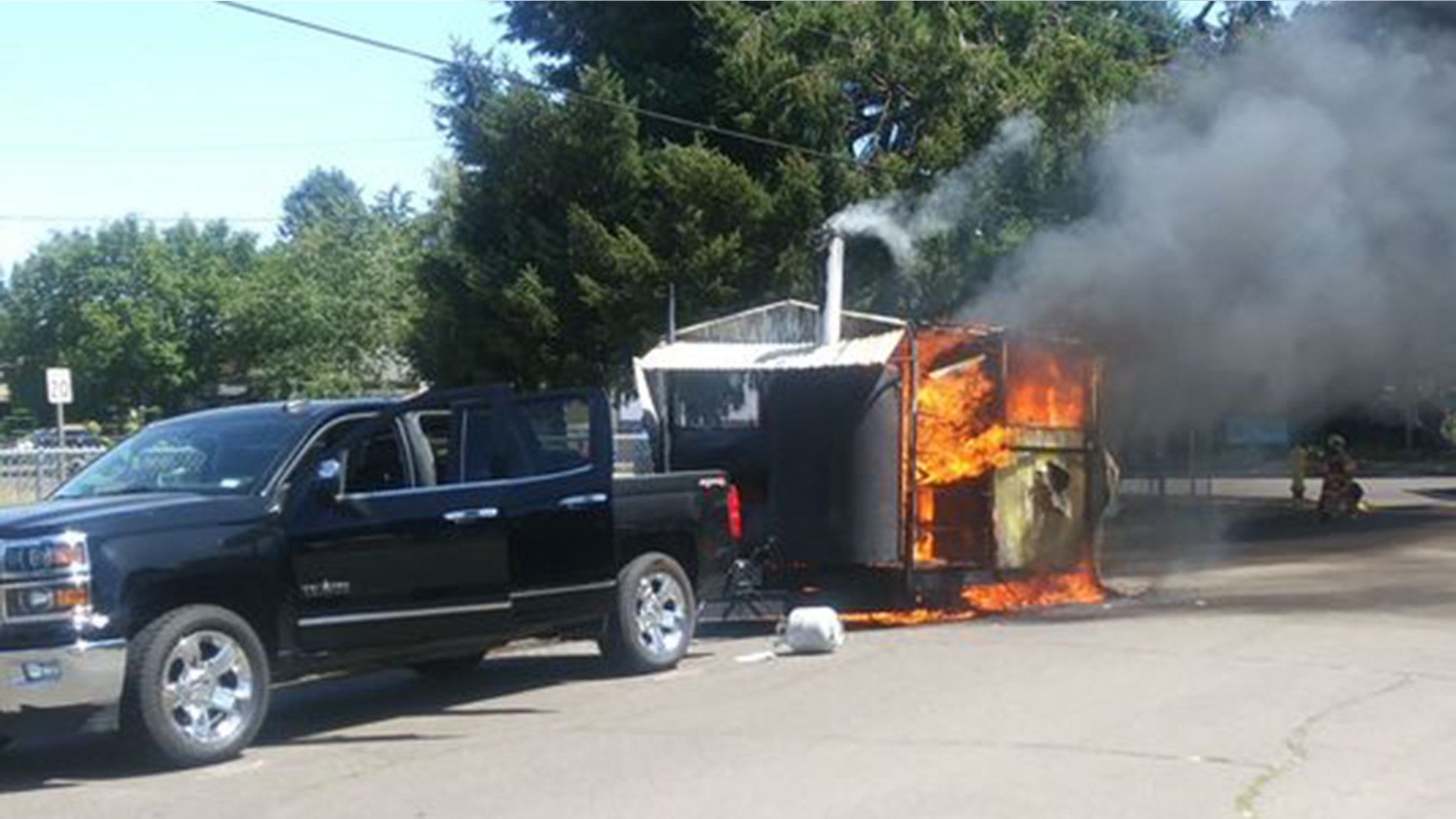 The Army vet and his family hope to get their BBQ business up and running again soon.