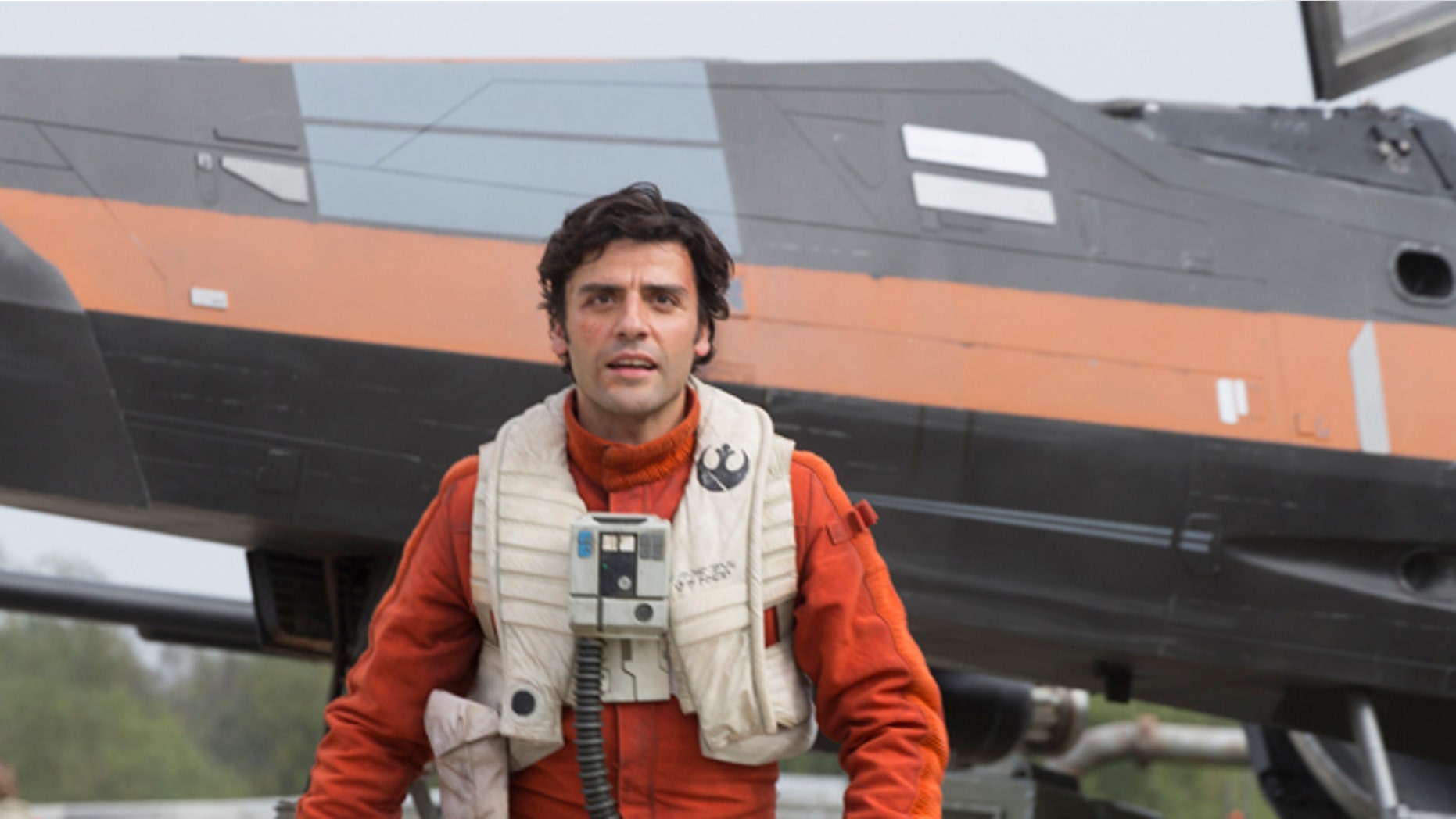 Oscar Isaac as Poe Dameron in a scene from 'Star Wars: The Force Awakens.'