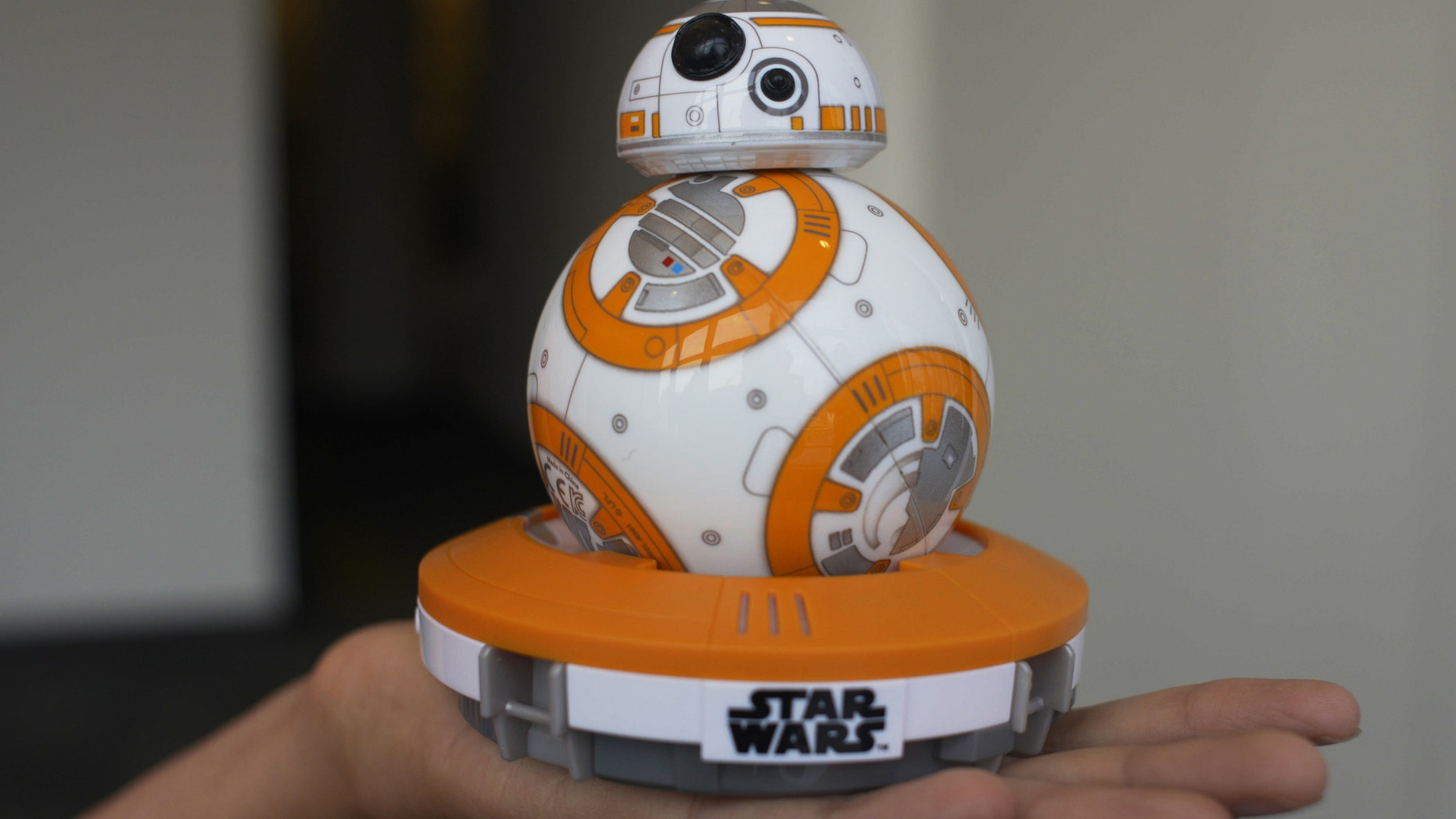 This Thursday, Sept. 3, 2015 photo shows Sphero's BB-8 droid toy in New York.