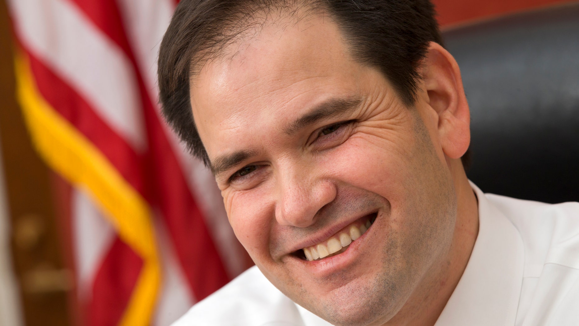 In this Feb. 7, 2013 photo, Sen. Marco Rubio, R-Fla., speaks with The Associated Press in his Capitol Hill office in Washington. In the nearly 100 days since President Barack Obama won a second term, the Florida senator has taken calculated, concrete steps to emerge as a next generation leader of a rudderless party and put a 21st Century stamp on the conservative movement. (AP Photo/J. Scott Applewhite)