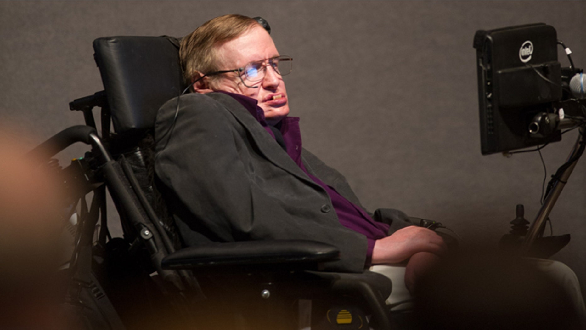 April 9, 2013: British cosmologist Stephen Hawking, who has motor neuron disease, gives a talk titled "A Brief History of Mine," to workers at Cedars-Sinai Medical Center in Los Angeles.