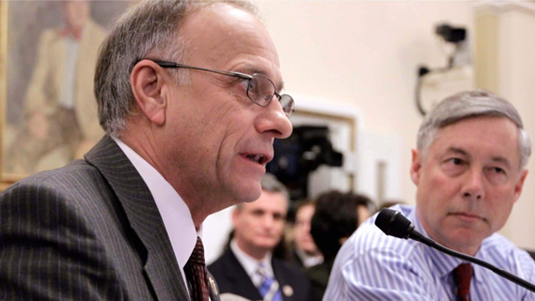 Jan. 2011: Republican Iowa Rep. Steve King testifies before the House Rules Committee.